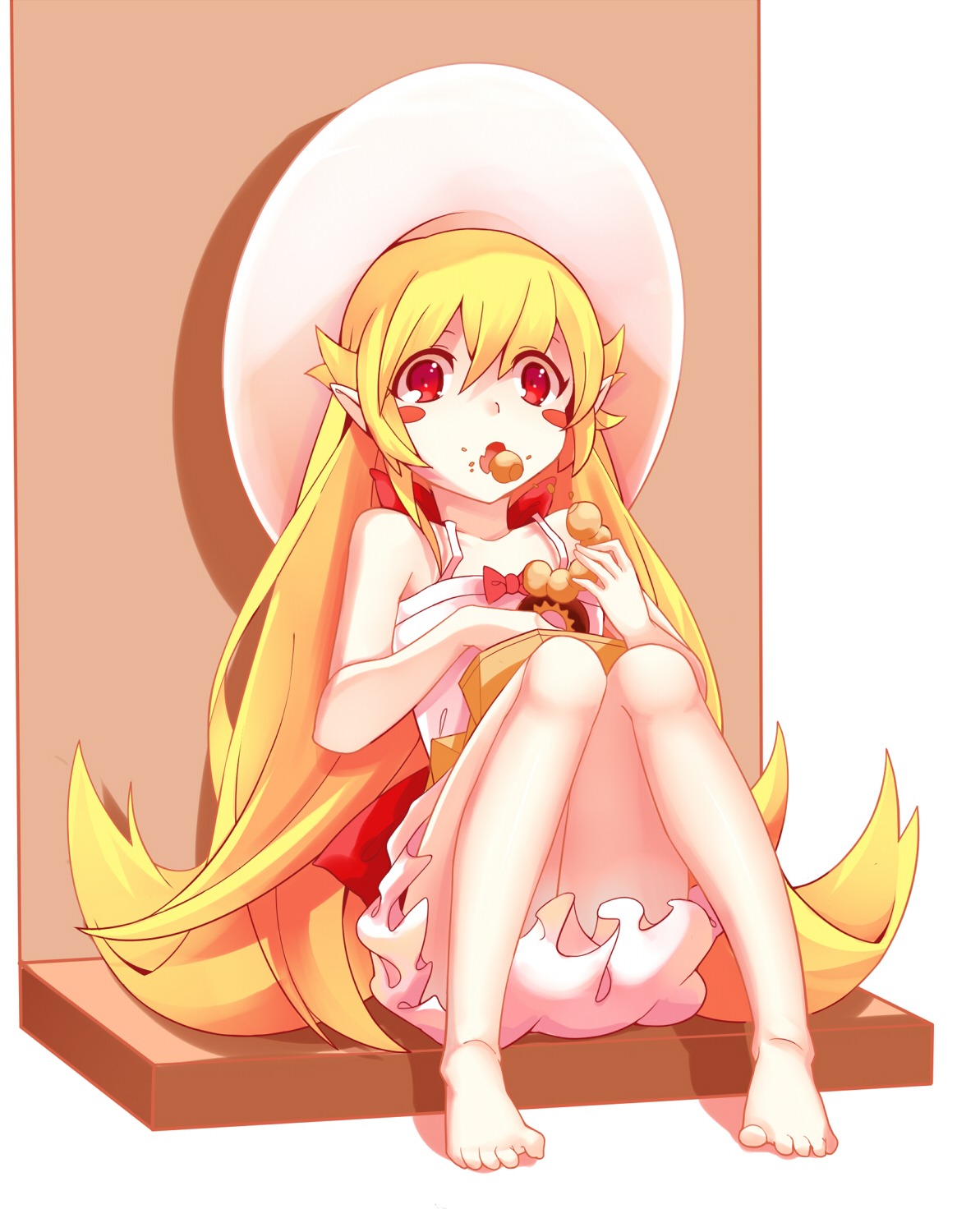 bakemonogatari feet huohai monogatari_(series) oshino_shinobu