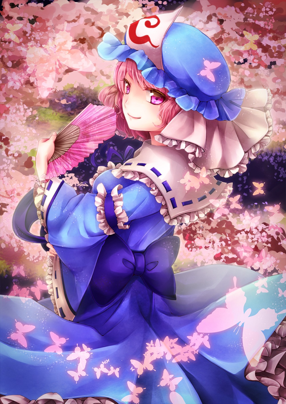 saigyouji_yuyuko sakura_ran touhou