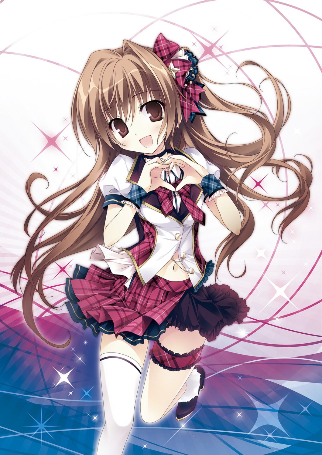 aomi_maika garter heels karory seifuku skirt_lift thighhighs