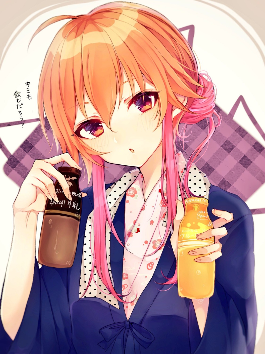 japanese_clothes ninomiya_asuka the_idolm@ster the_idolm@ster_cinderella_girls yo_(fu_kumask)