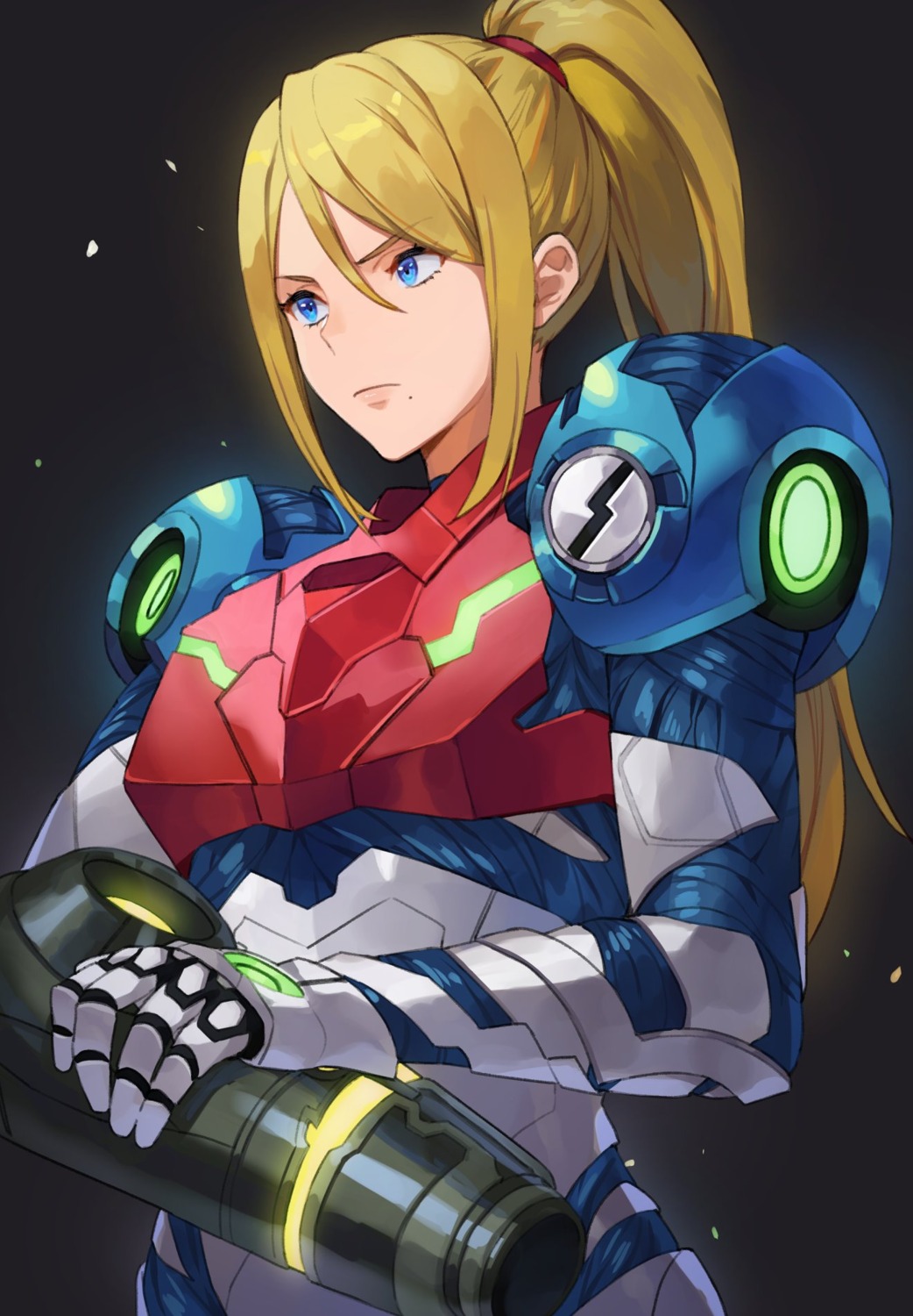 armor bodysuit kamu_(kamuuei) metroid metroid_dread samus_aran weapon