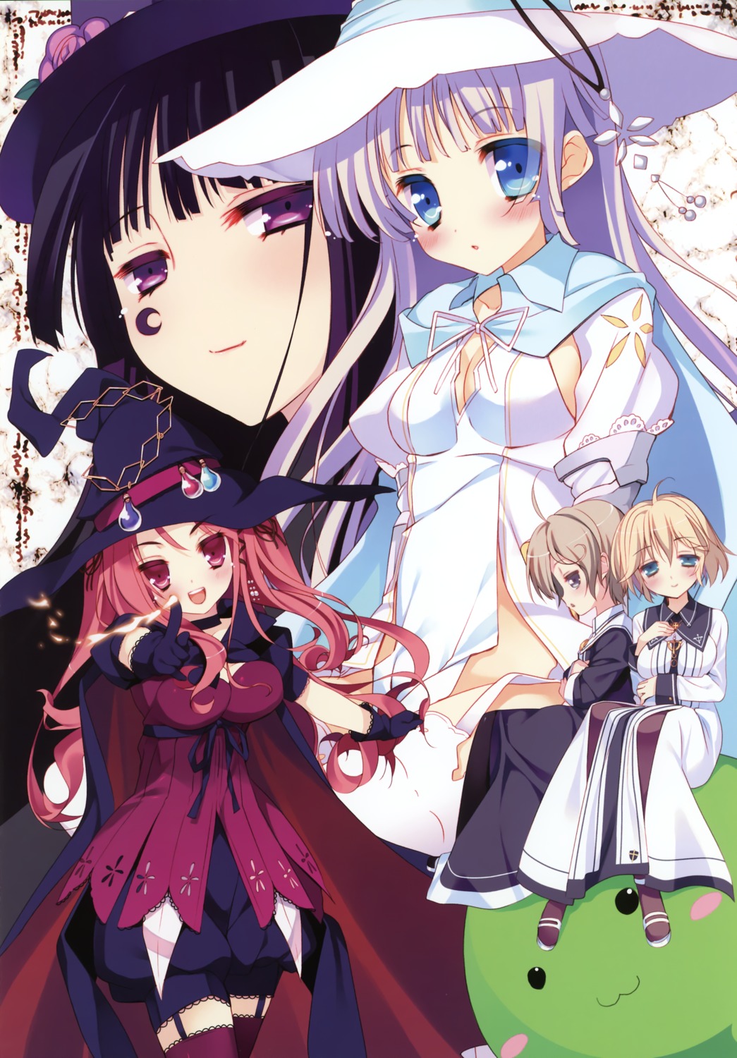 arikawa_satoru dress hinomiya_ayari saimon_eclair saimon_misumi windmill_oasis witch witch's_garden yukimura_suzuno