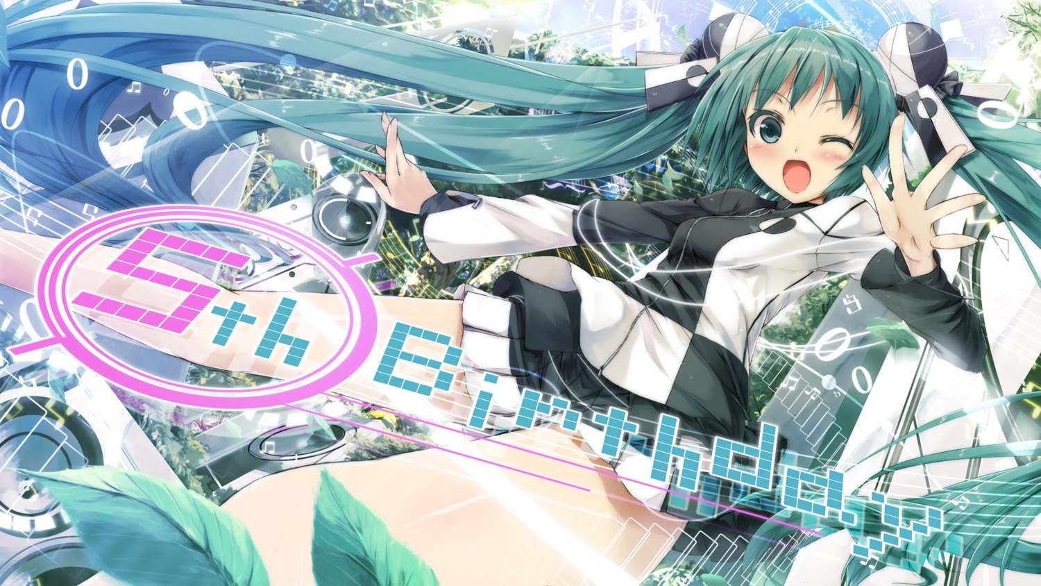 daidou_(demitasse) hatsune_miku vocaloid wallpaper