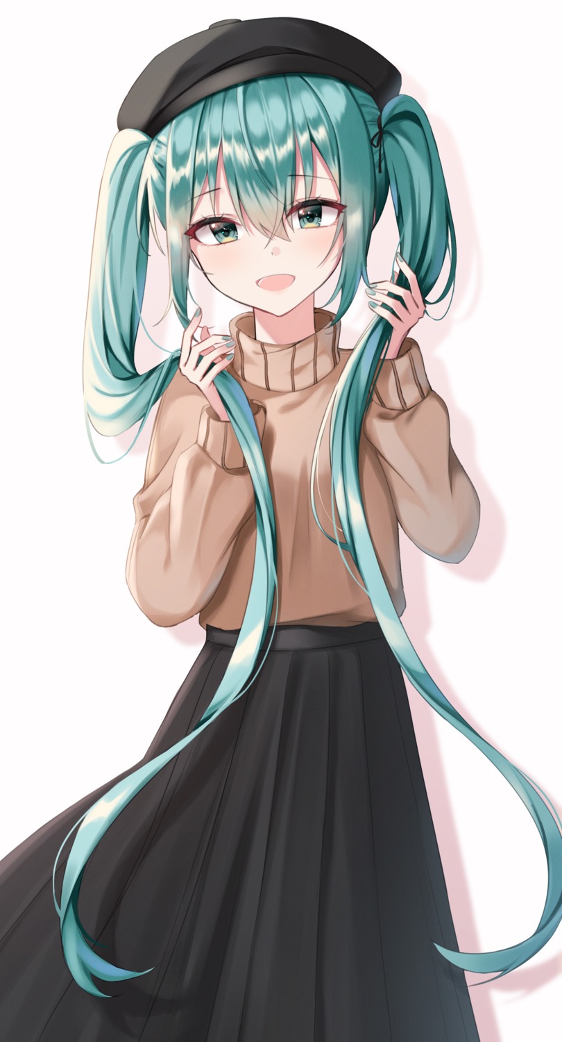 hatsune_miku sweater vocaloid yeorem