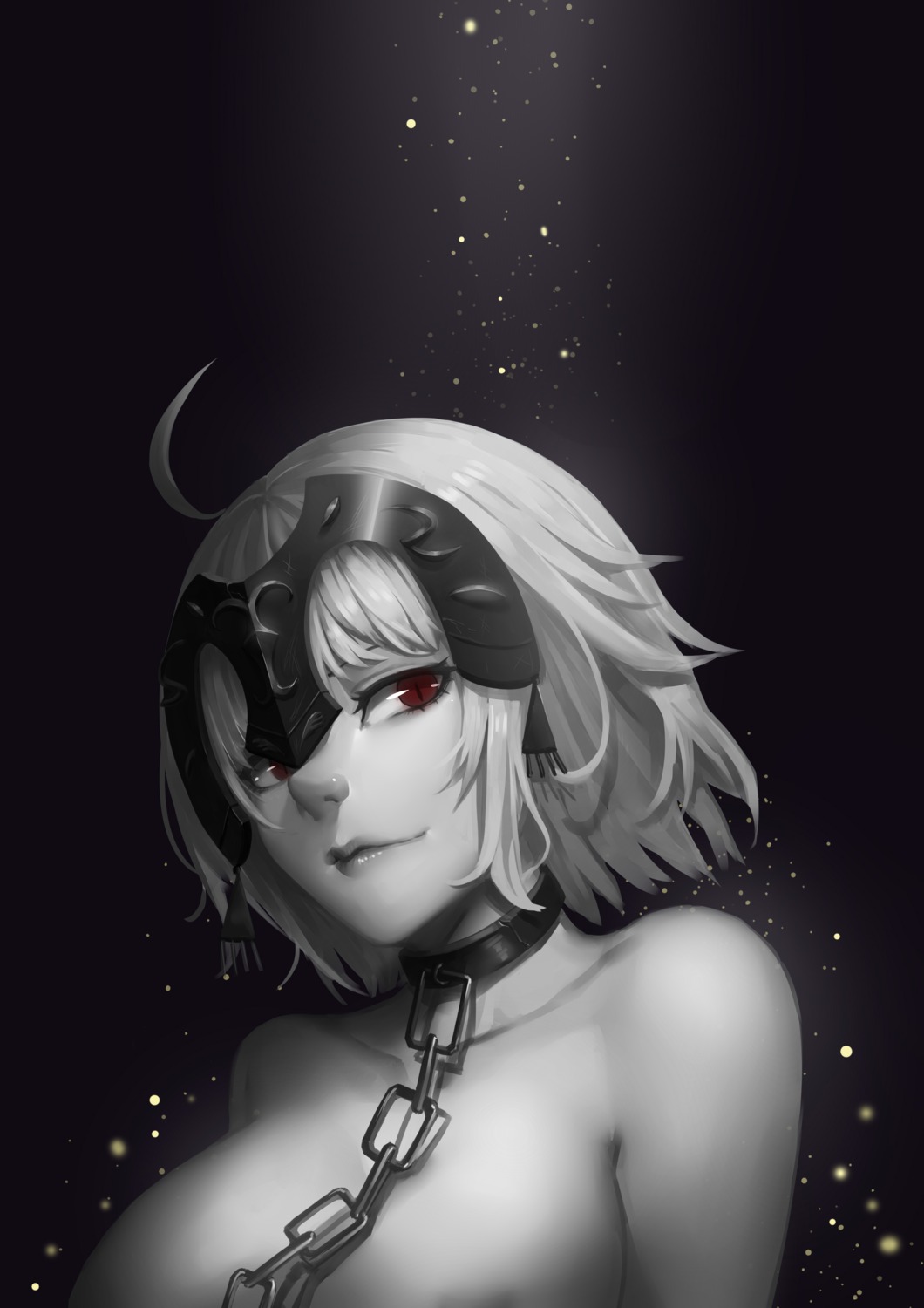 fate/grand_order jeanne_d'arc jeanne_d'arc_(alter)_(fate) naked silver_snow