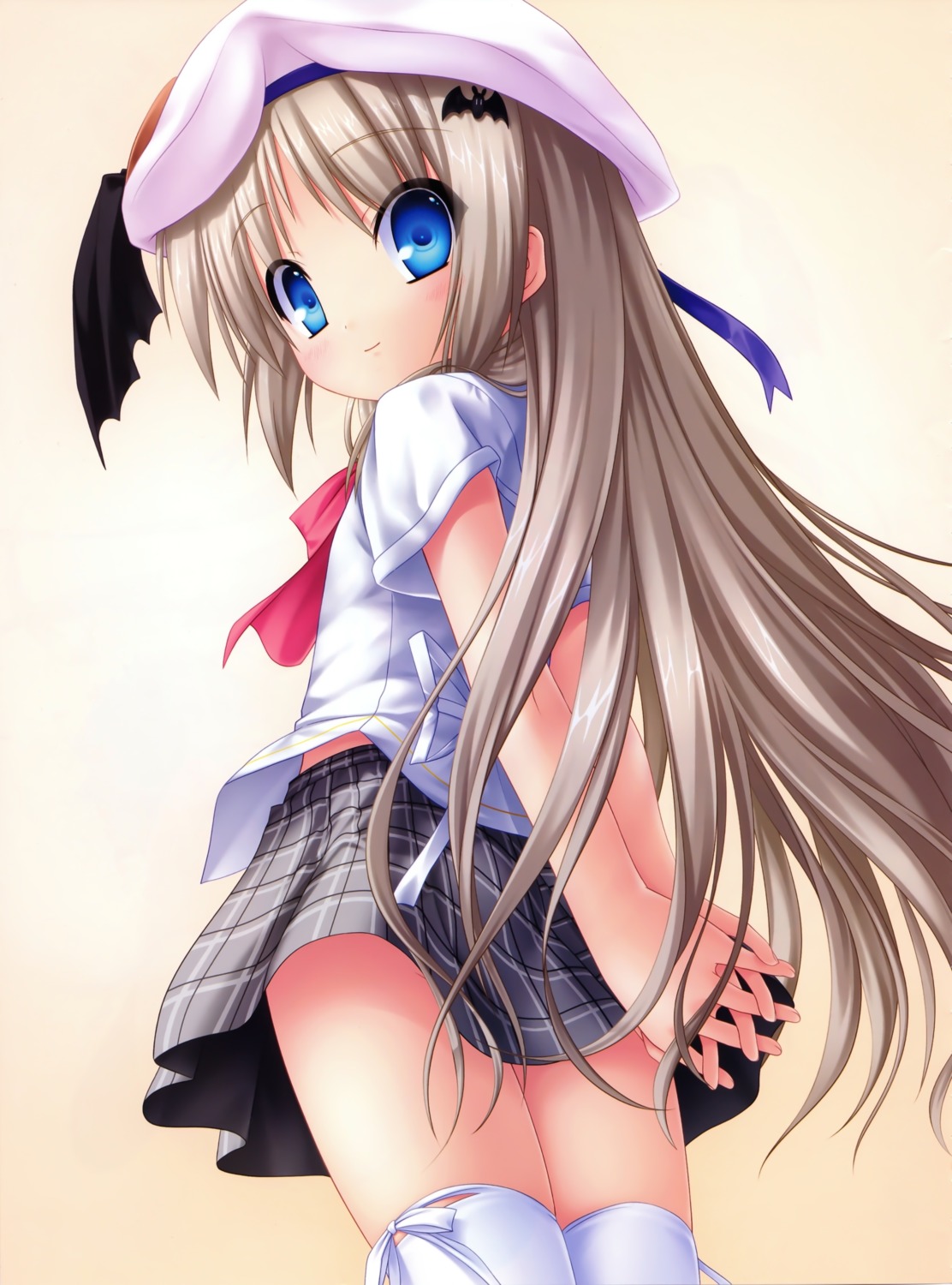 key kud_wafter little_busters! na-ga noumi_kudryavka seifuku thighhighs