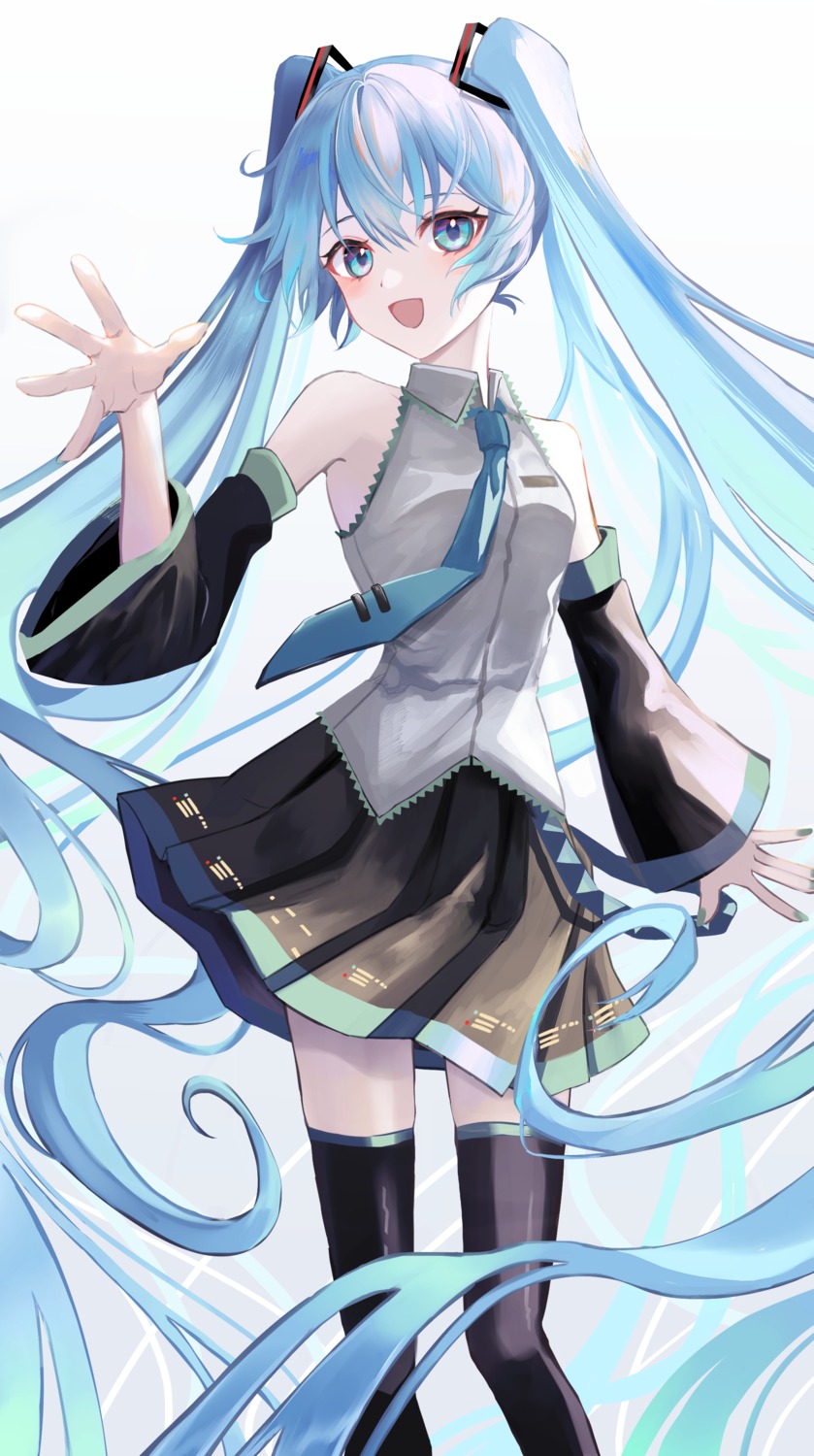 hatsune_miku tagme thighhighs vocaloid