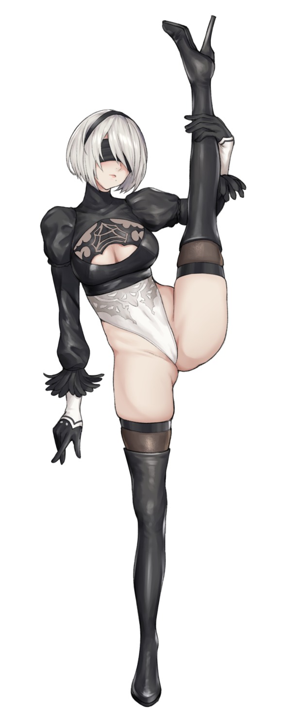 cameltoe heels leotard nier nier_automata no_bra tagme thighhighs yorha_no.2_type_b