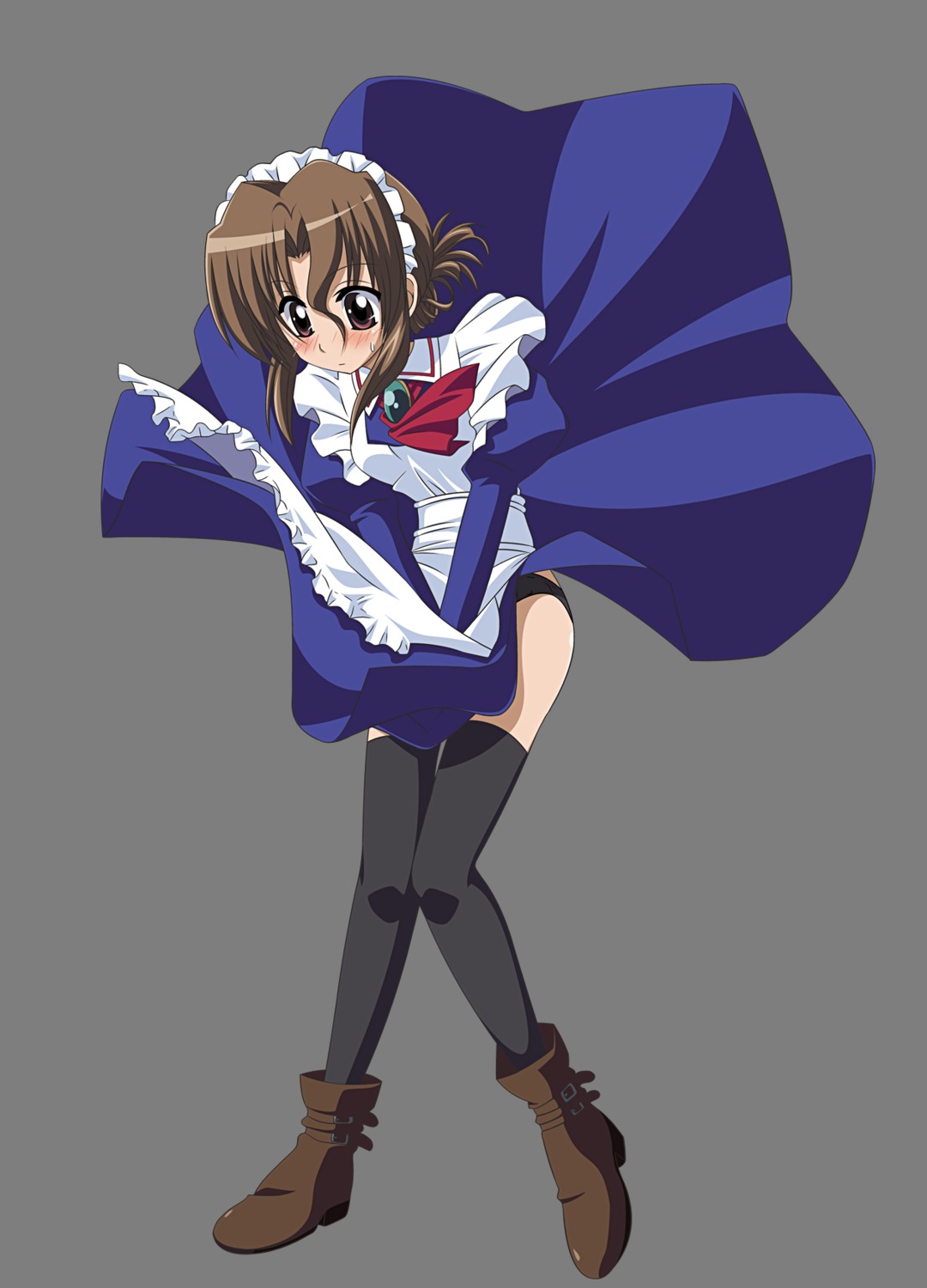 hayate_no_gotoku maid maria pantsu thighhighs transparent_png vector_trace