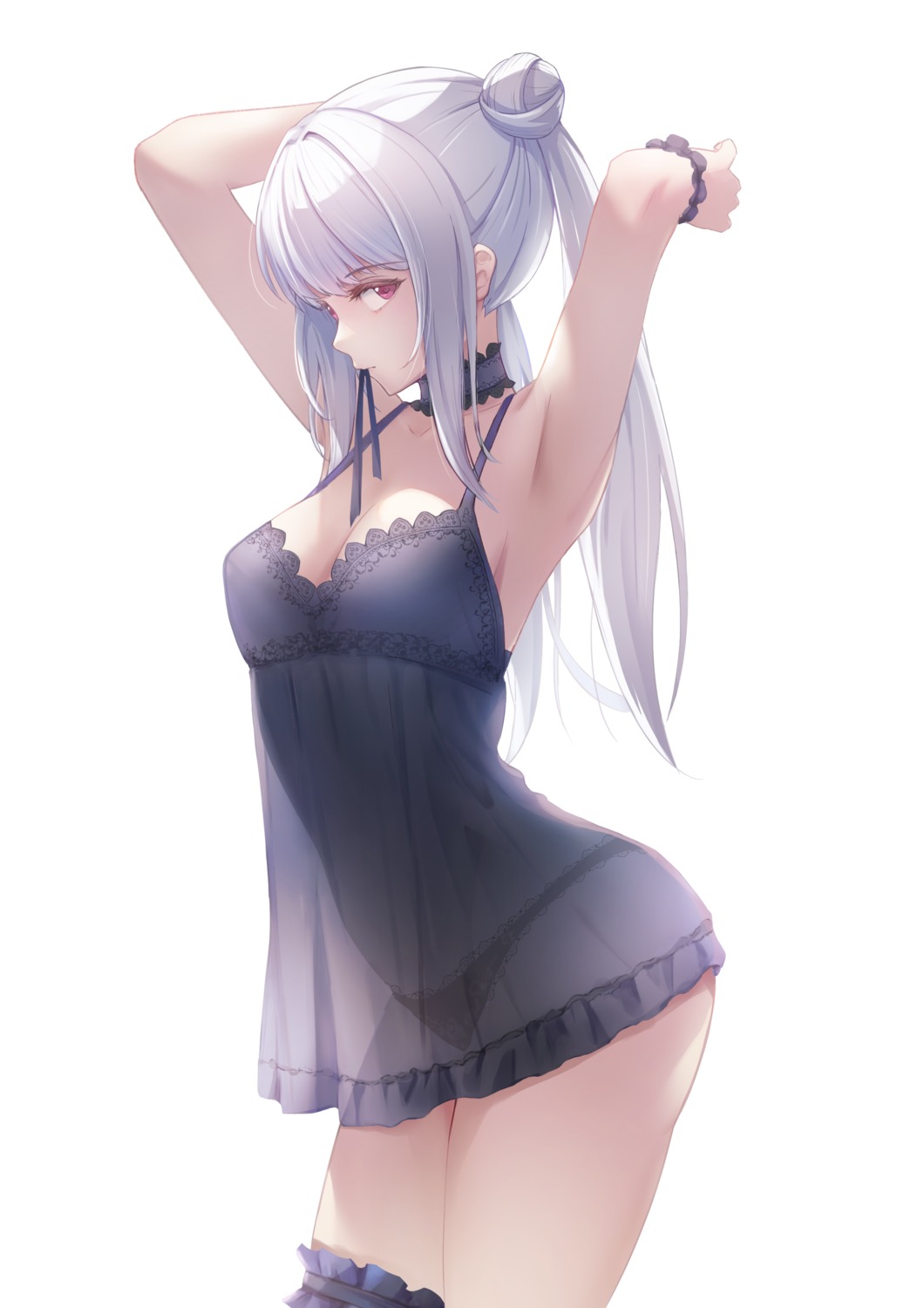 garter lingerie pantsu saya_kuroha see_through