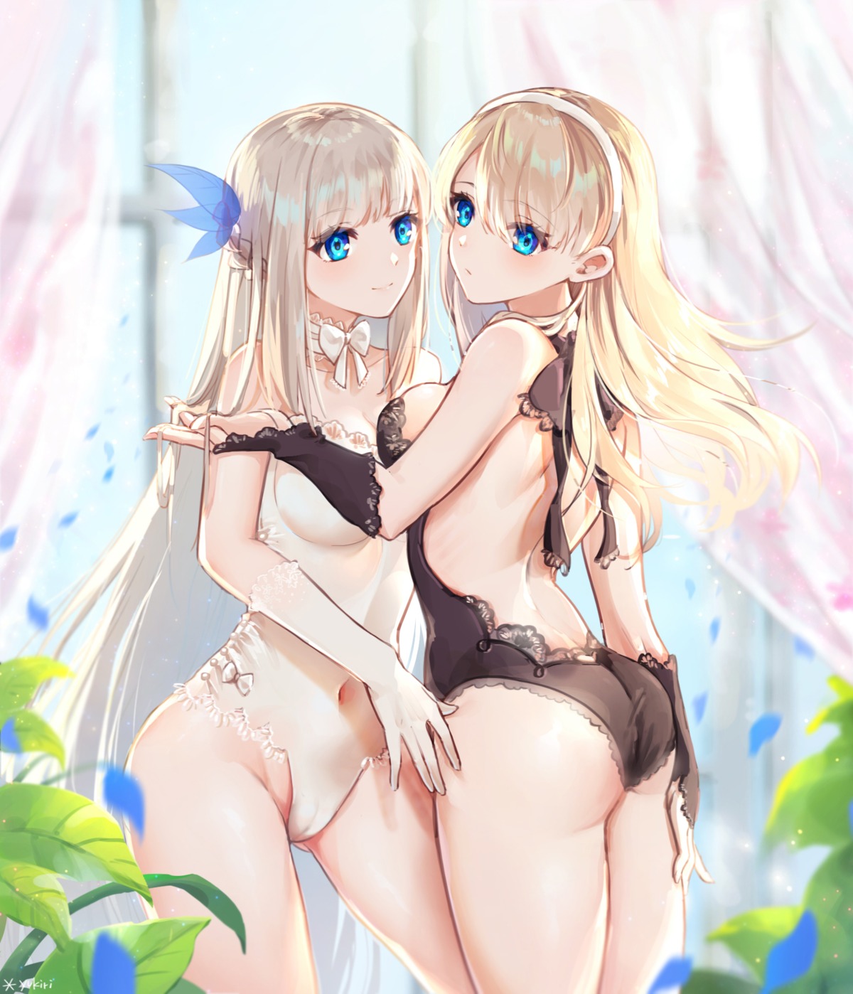 ass cameltoe l_ii leotard lexington_(cv-16)_(zhanjianshaonv) lexington_(zhanjianshaonv) lingerie no_bra yuri zhanjianshaonv