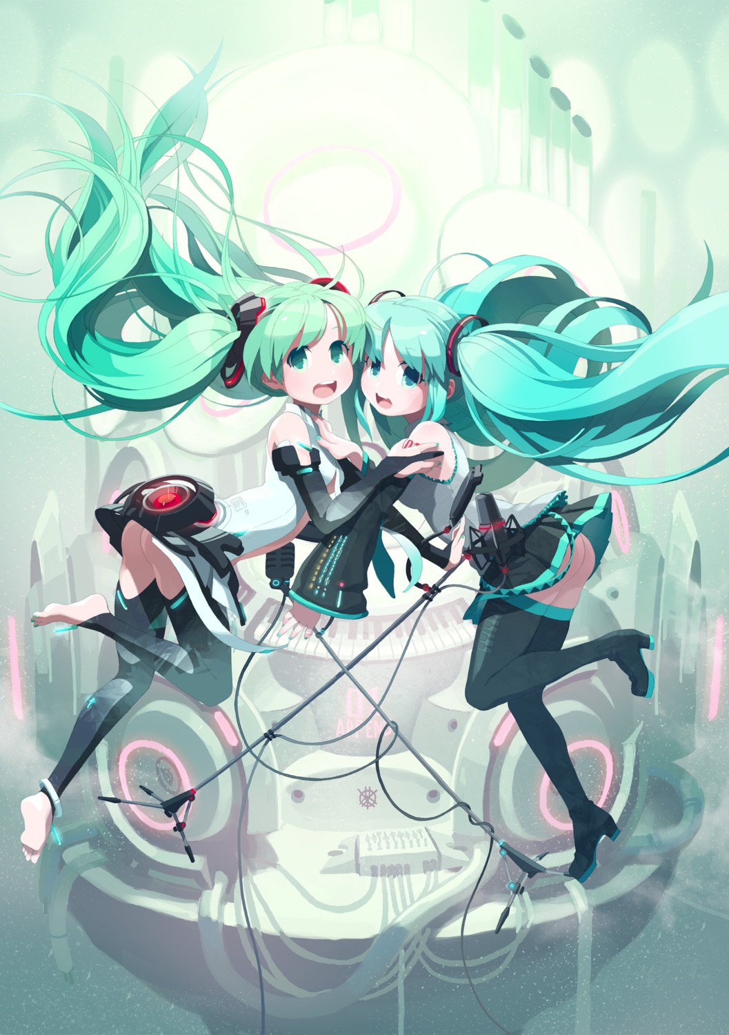 ass hatsune_miku lena miku_append vocaloid vocaloid_append