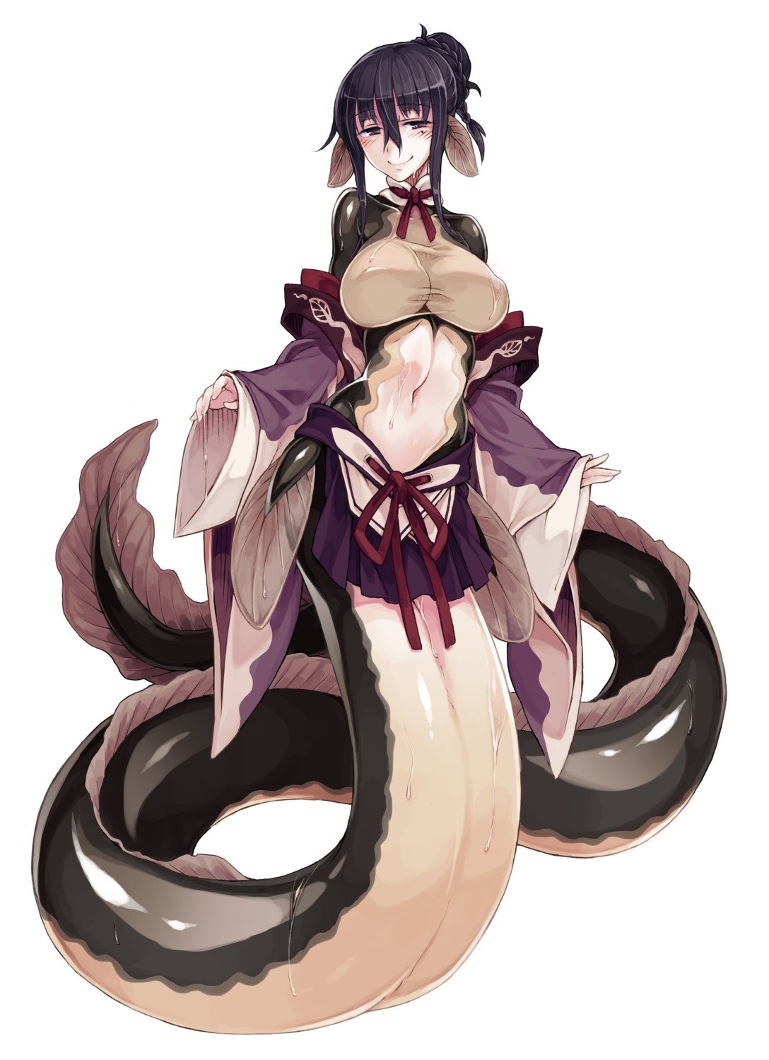 kenkou_cross monster_girl monster_girl_encyclopedia tail unagi_jorou_(monster_girl_encyclopedia)