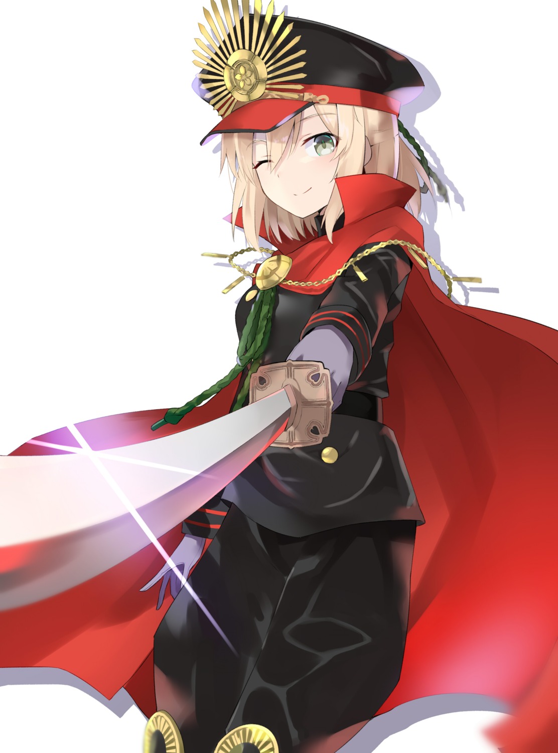 100percent cosplay fate/grand_order oda_nobunaga_(fate) okita_souji_(fate) sword uniform