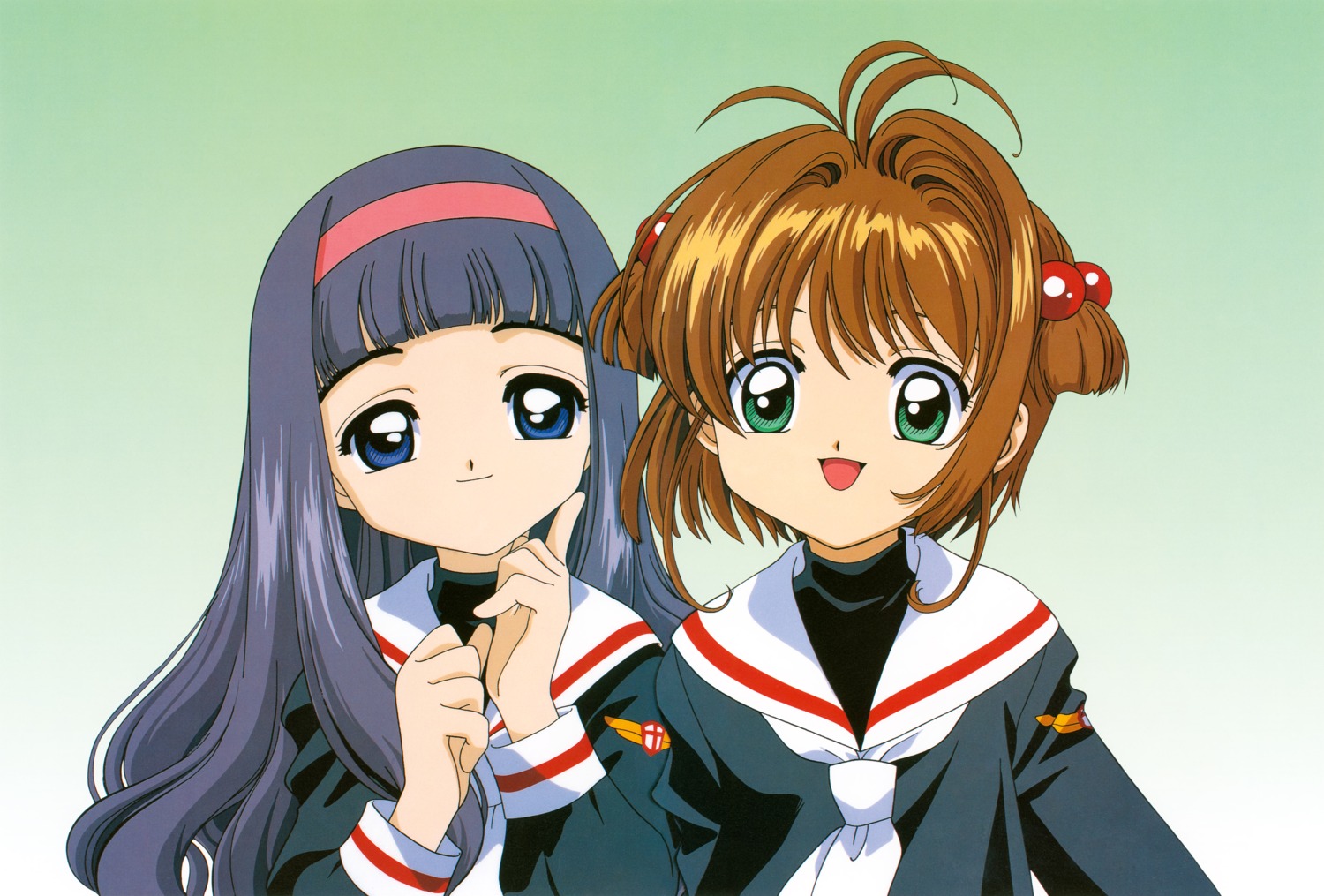 card_captor_sakura daidouji_tomoyo horii_kumi kinomoto_sakura madhouse sakazume_kayo seifuku