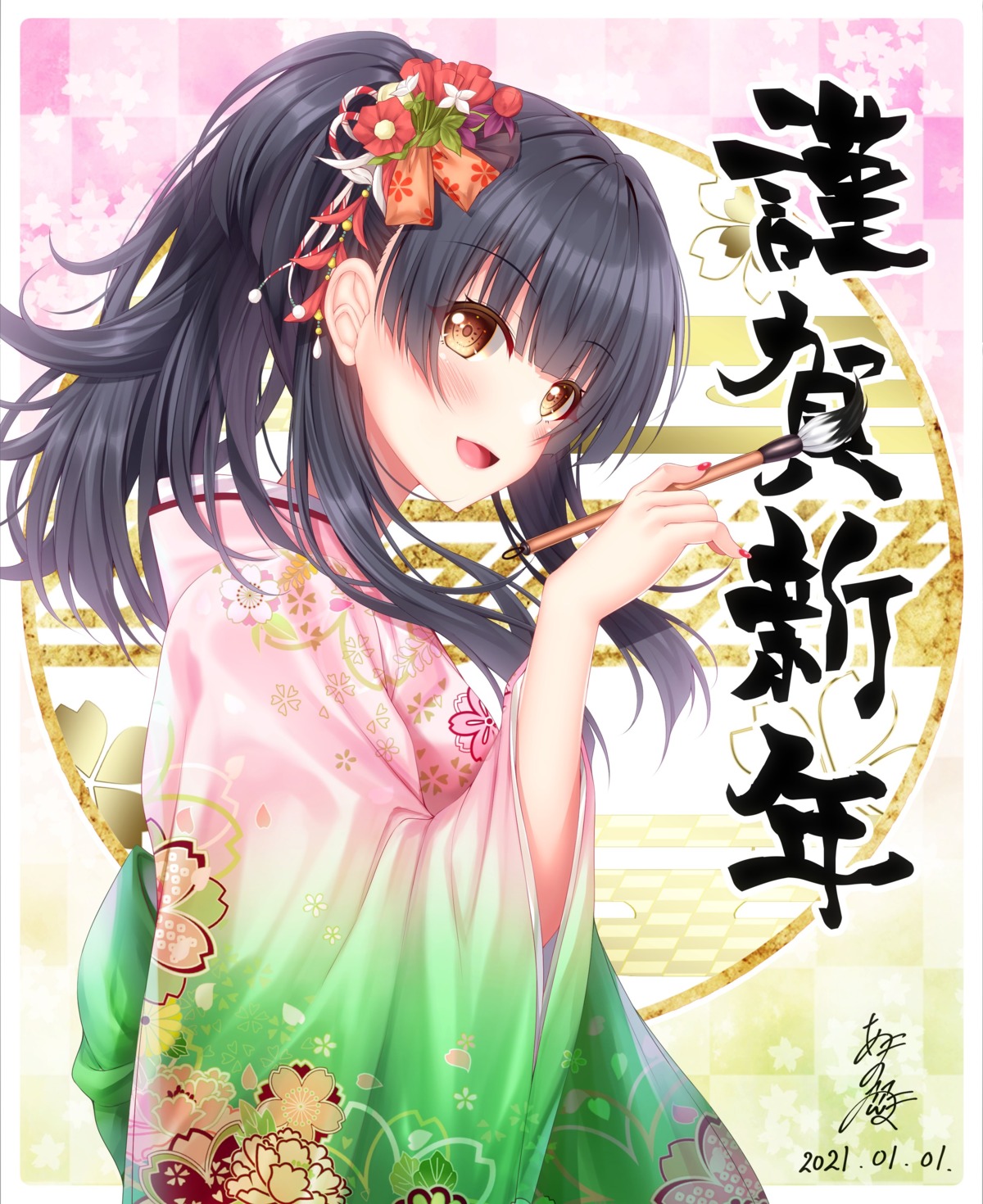 kimono mayuzumi_fuyuko the_idolm@ster the_idolm@ster_shiny_colors yunagi_amane