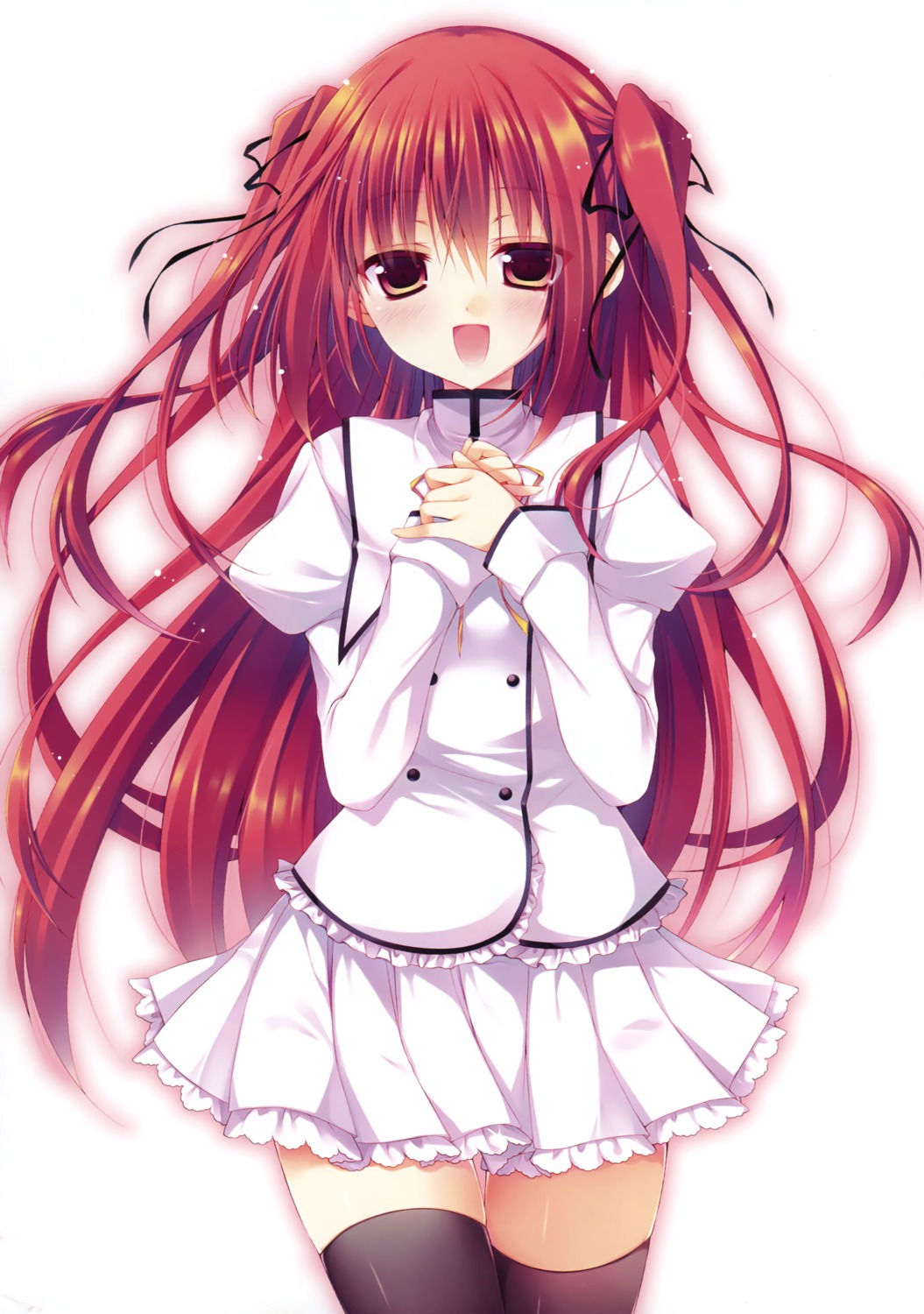 claire_rouge sakura_hanpen seifuku seirei_tsukai_no_blade_dance thighhighs