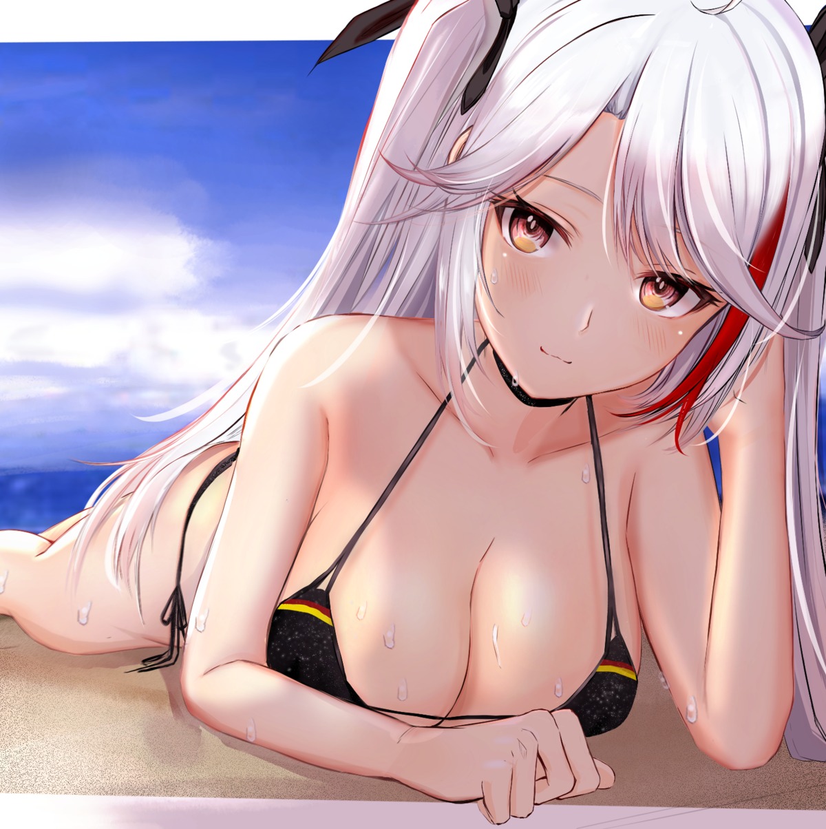 azur_lane bikini efuri_(riarea00) prinz_eugen_(azur_lane) swimsuits