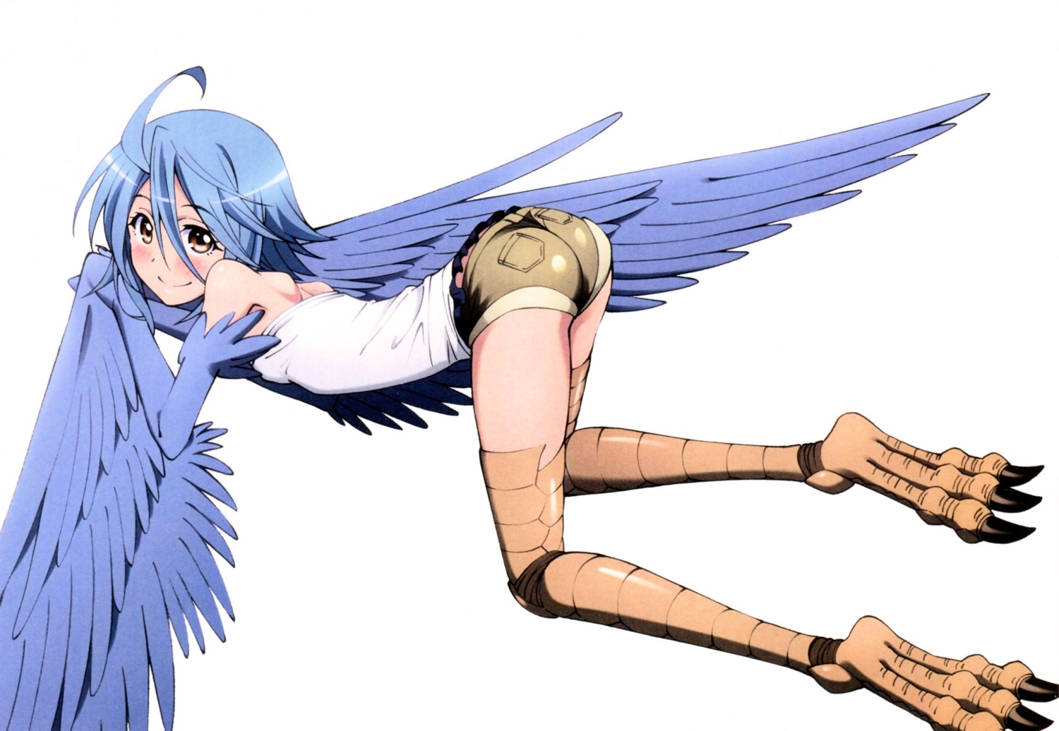 ass monster_girl monster_musume_no_iru_nichijou papi tagme wings