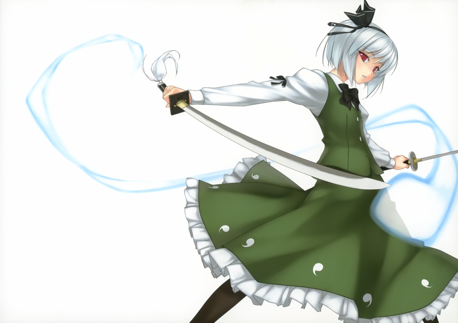 enhance_heart konpaku_youmu rokuwata_tomoe sword touhou