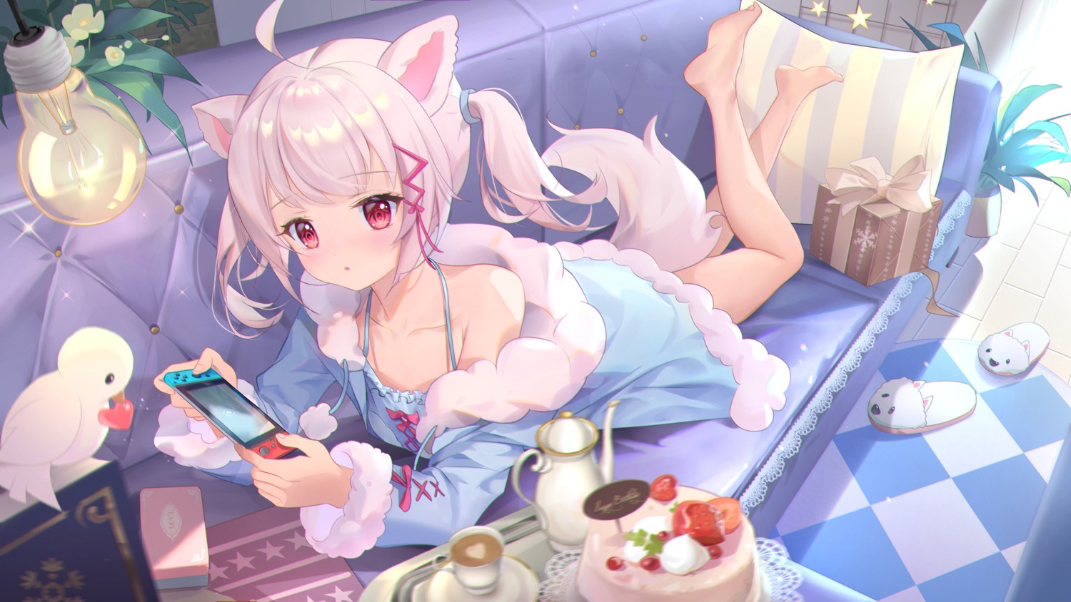 animal_ears artist_revision feet nekomimi somna tail