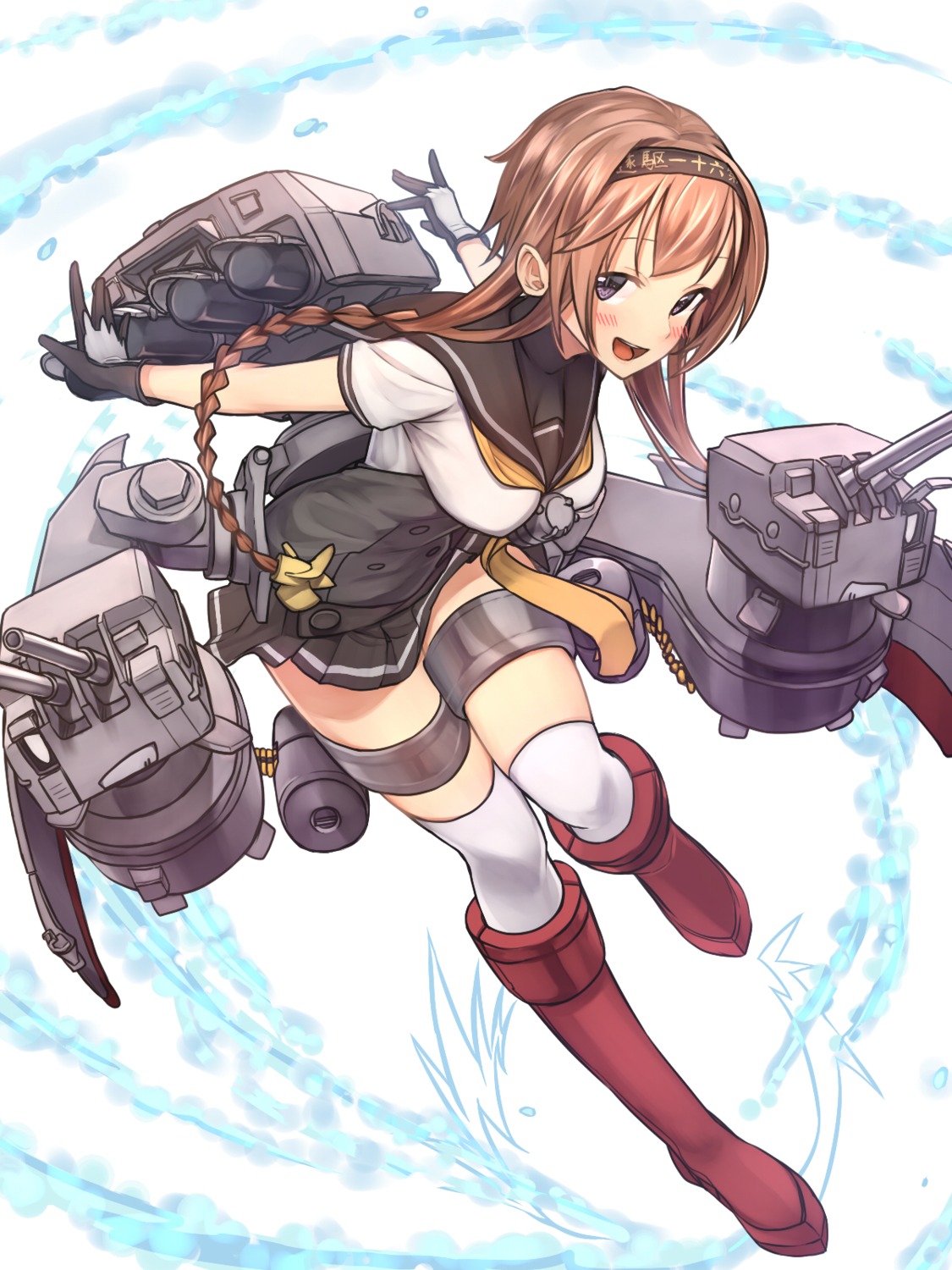 baffu kantai_collection seifuku teruzuki_(kancolle) thighhighs