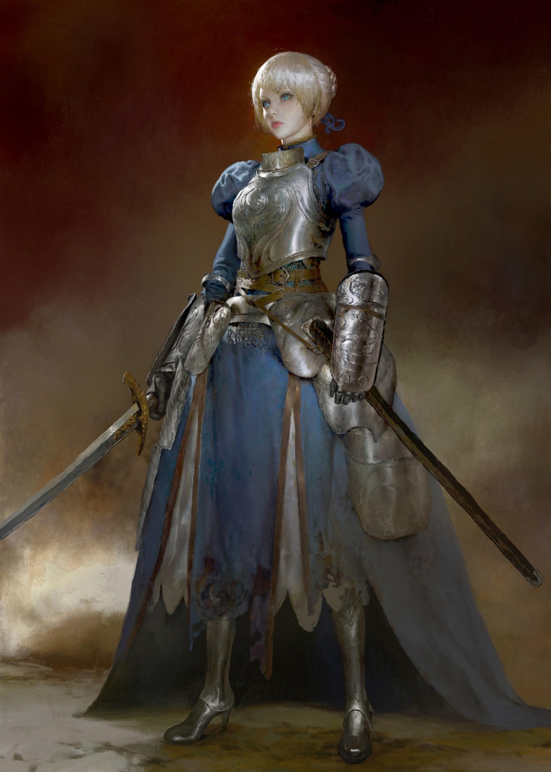armor dress fate/stay_night heels ruanjia saber sword