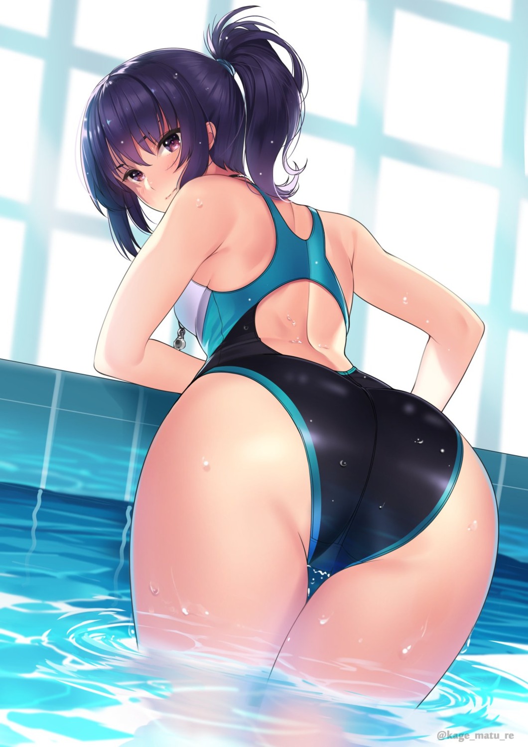 ass kagematsuri swimsuits wet