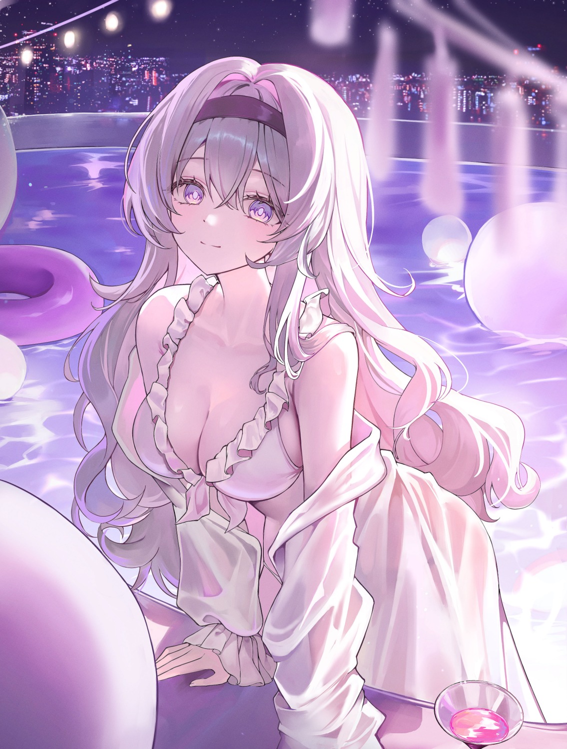 bikini firefly honkai:_star_rail open_shirt see_through seo_pport swimsuits wet