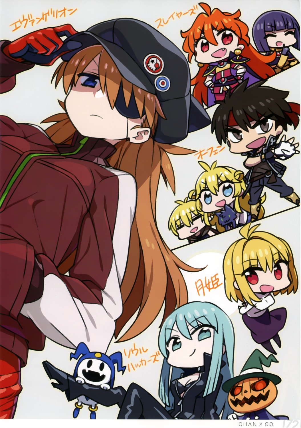 arcueid_brunestud chan×co chibi devil_summoner:_soul_hackers eyepatch jack_frost lina_inverse majutsushi_orphen nemissa neon_genesis_evangelion orphen pyro_jack slayers souryuu_asuka_langley stitchme tsukihime xelloss_metallium