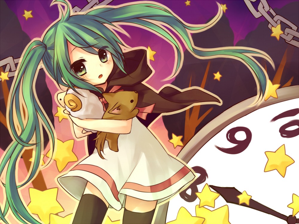 amene_kurumi hatsune_miku thighhighs vocaloid