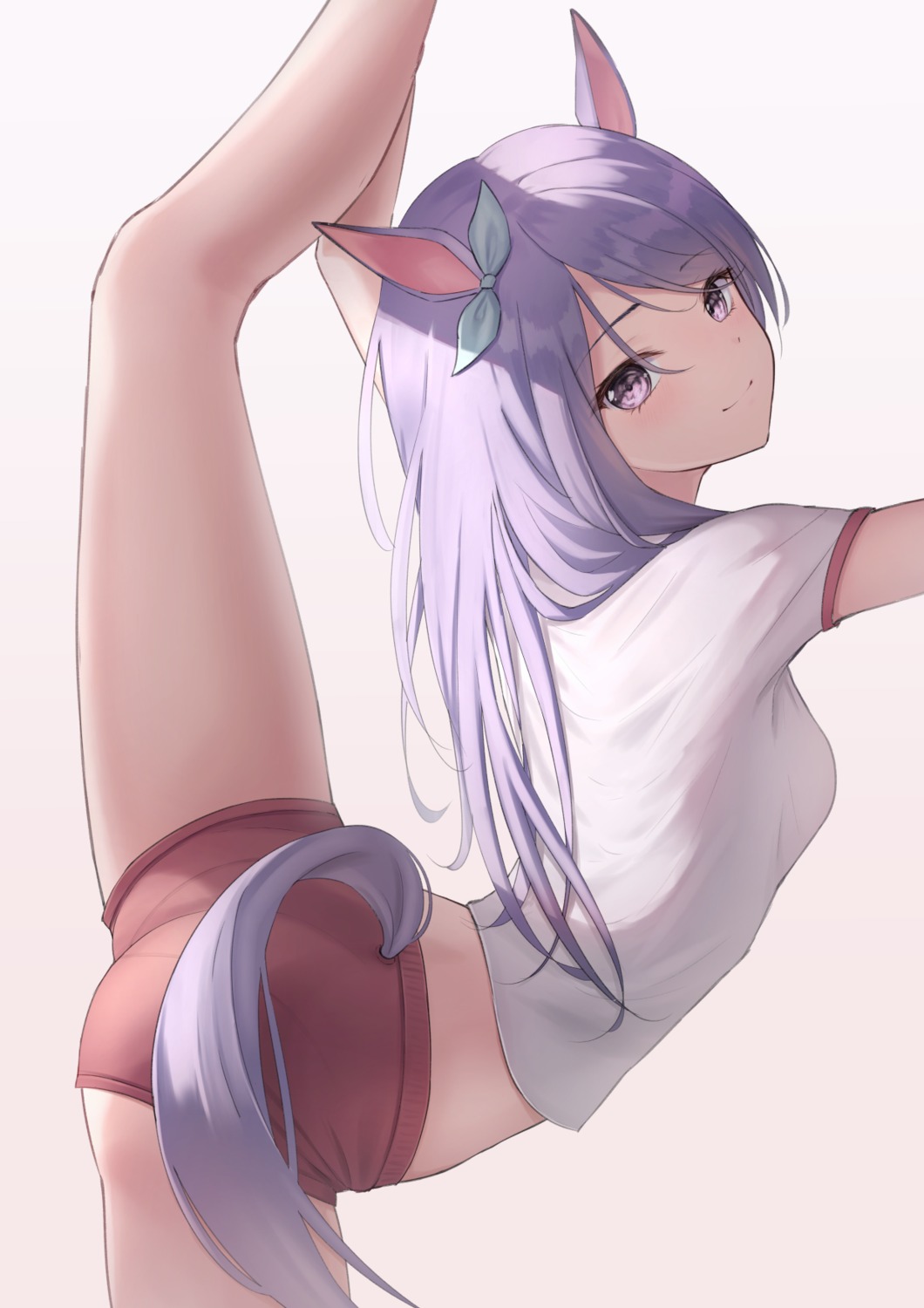 animal_ears ass gym_uniform marinesnow mejiro_mcqueen_(umamusume) tail uma_musume_pretty_derby