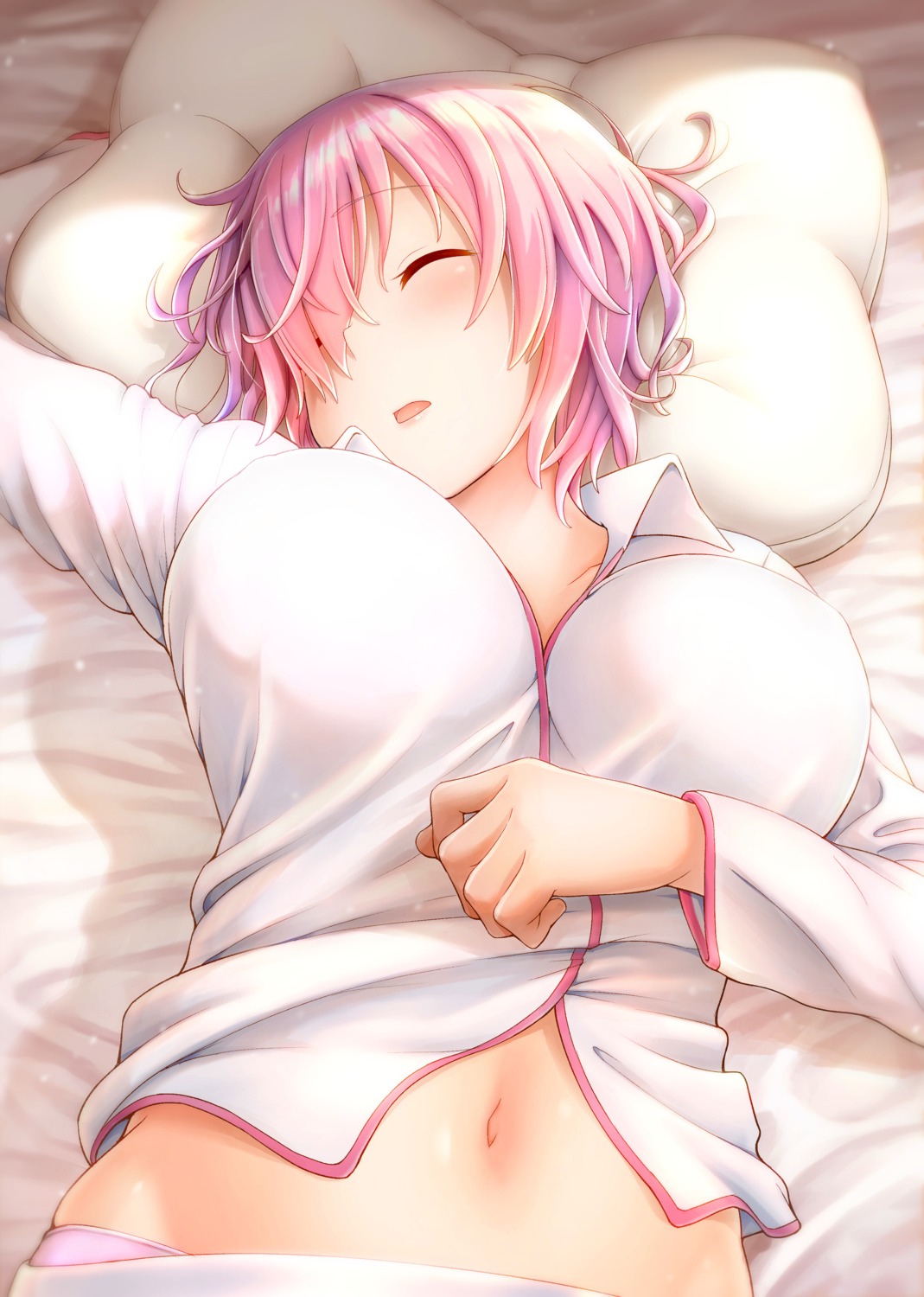 erect_nipples fate/grand_order mash_kyrielight otonari pajama pantsu