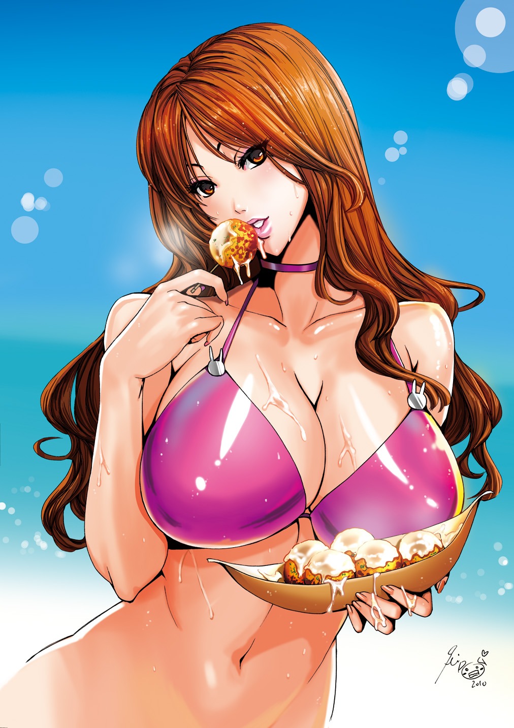 bikini cleavage cream fei jpeg_artifacts swimsuits