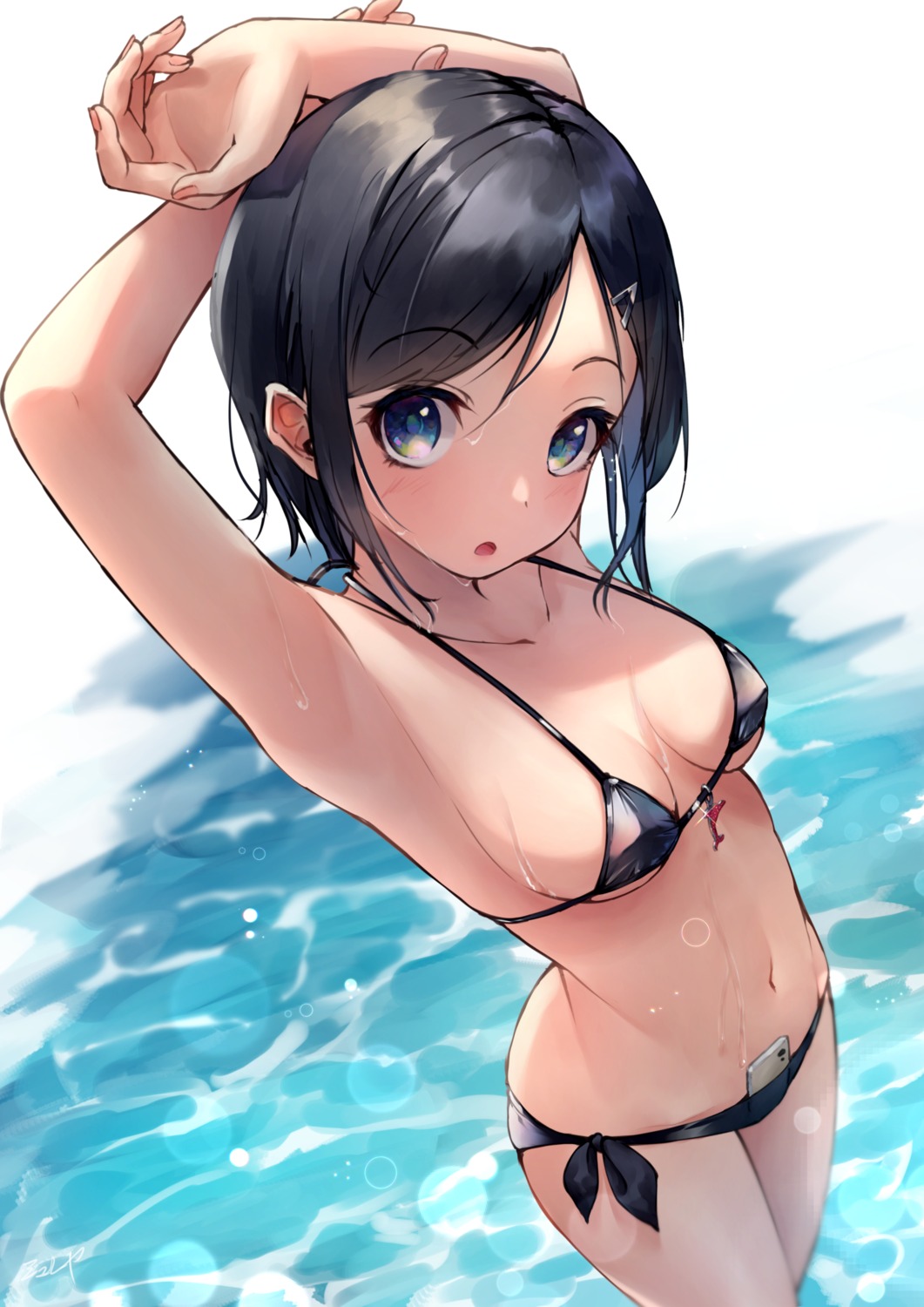 bikini erect_nipples shun'ya_(daisharin36) swimsuits wet