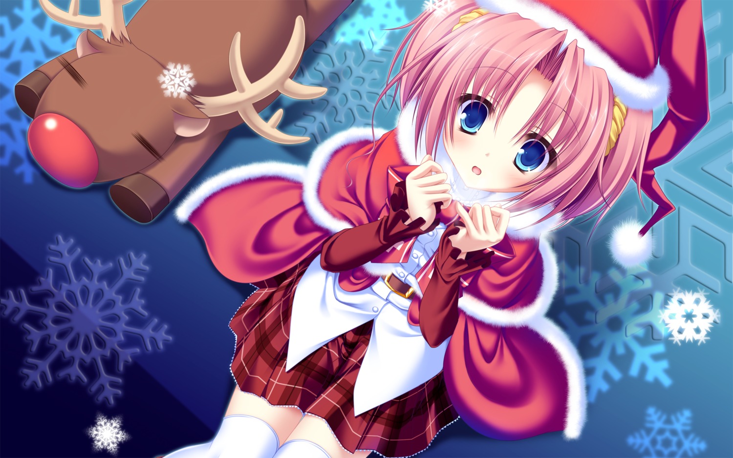 77 christmas kazamai_sakura mikagami_mamizu wallpaper whirlpool