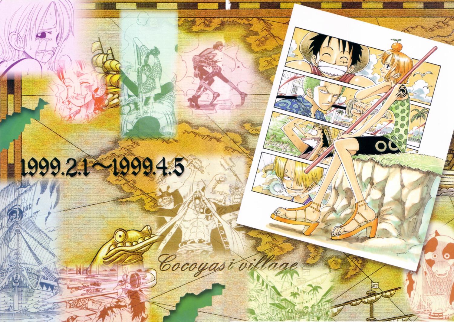 monkey_d_luffy nami oda_eiichirou one_piece roronoa_zoro usopp vinsmoke_sanji