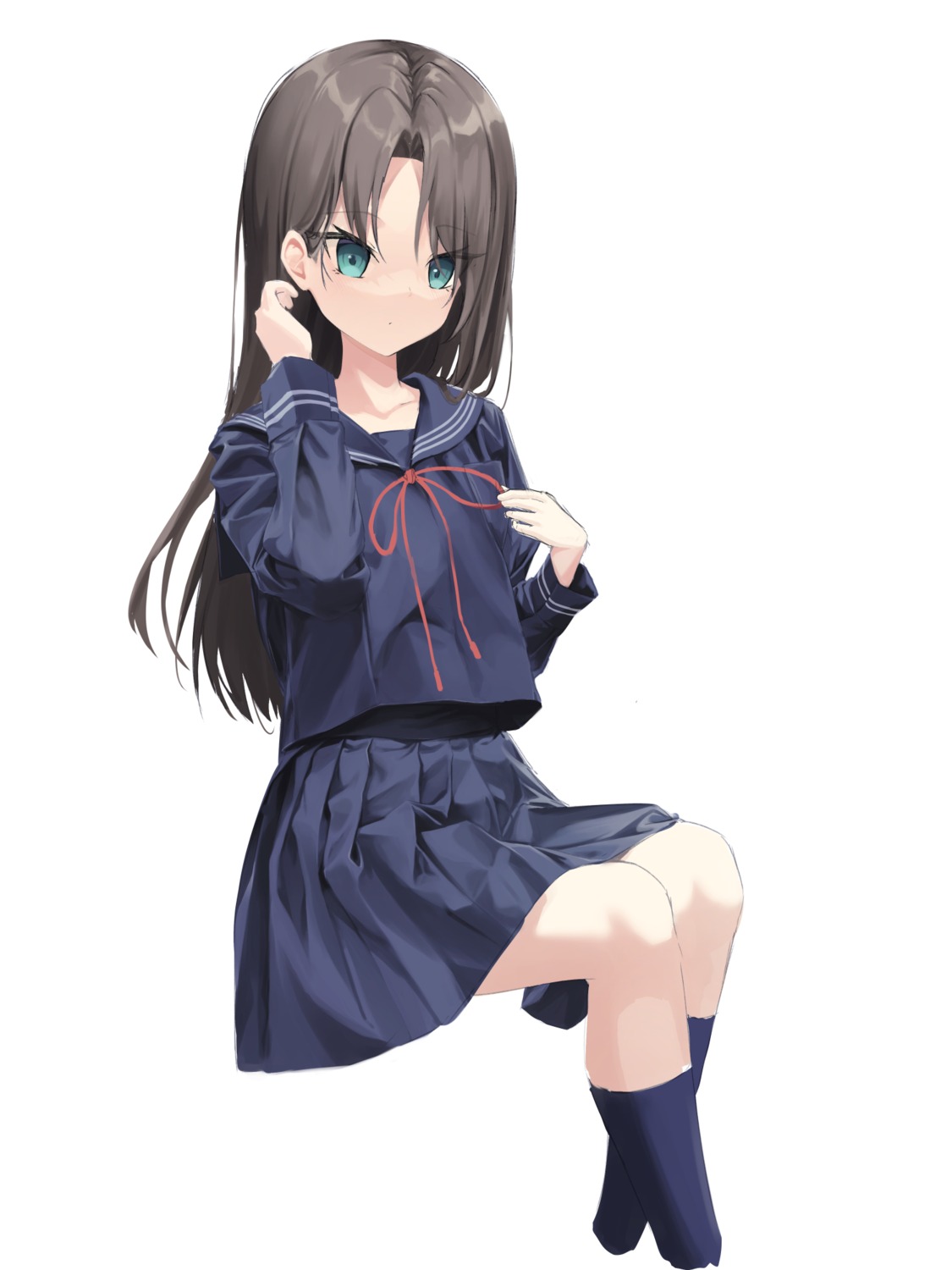 mame_(hyeon5117) seifuku skirt_lift