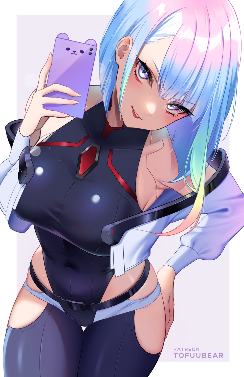 cyberpunk:_edgerunners cyberpunk_2077 leotard lucy_(cyberpunk) mecha_musume tofuubear