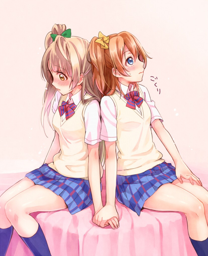 kousaka_honoka love_live! minami_kotori seifuku tmnr