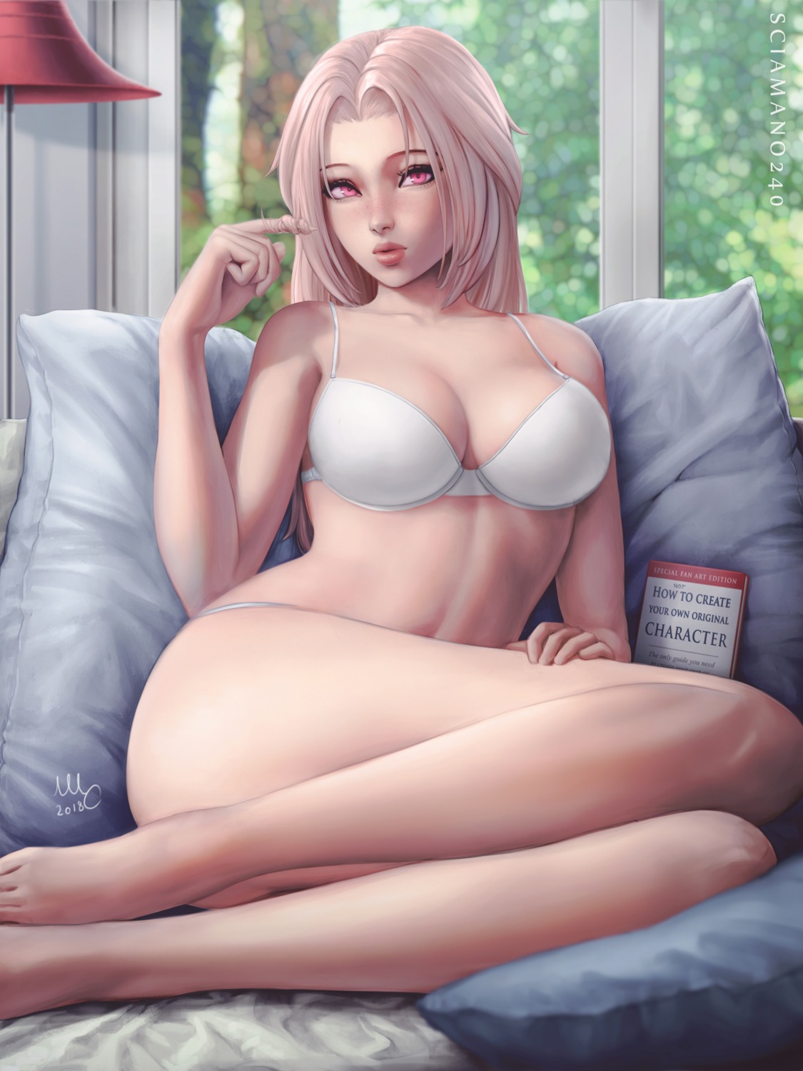 bra chloe_(mirco_cabbia) cleavage feet mirco_cabbia pantsu