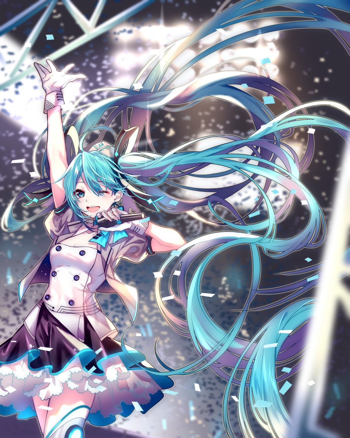 akira_(ying) hatsune_miku hatsune_miku_with_you thighhighs vocaloid