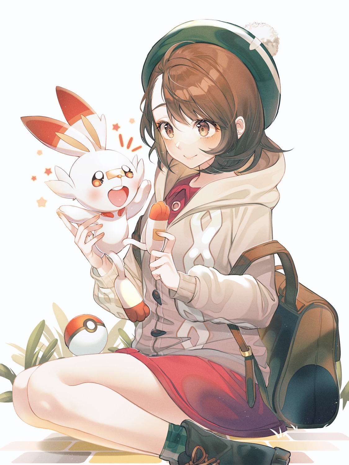 kinty pokemon pokemon_swsh scorbunny yuuri_(pokemon)