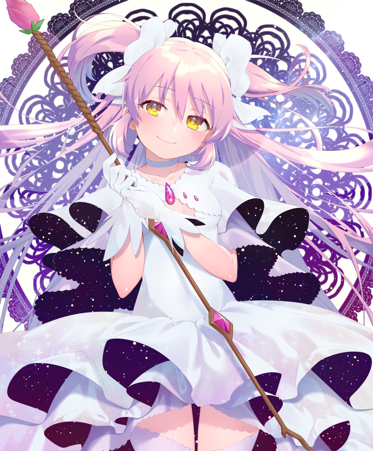 dress kaname_madoka mahou_shoujo_madoka_magica thighhighs ultimate_madoka weapon yupiteru