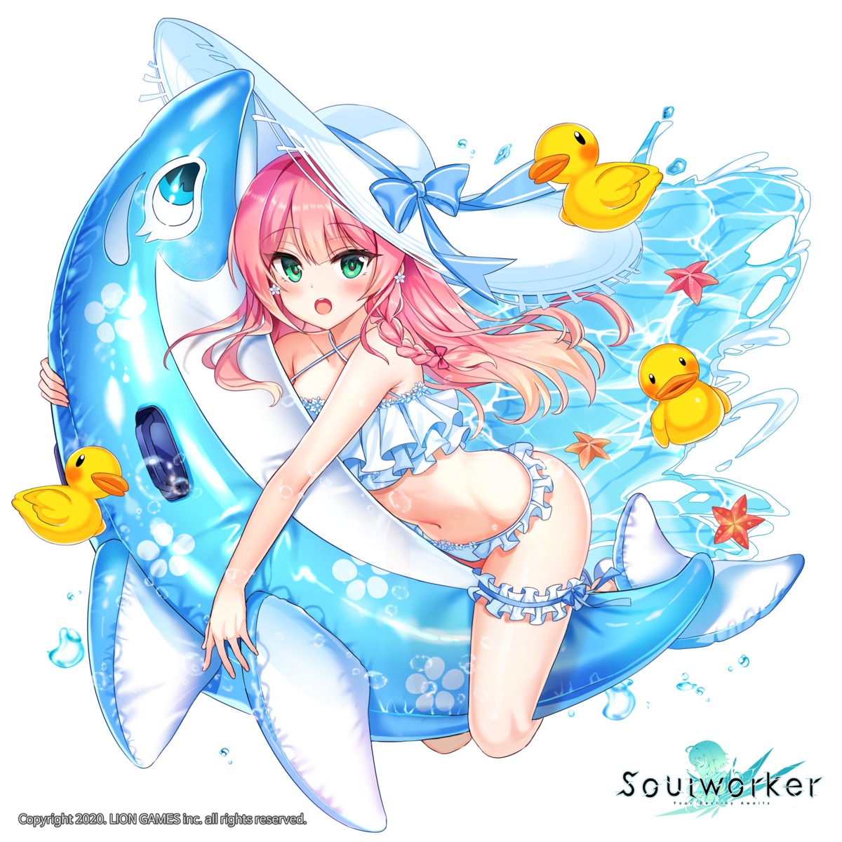 bikini chii_aruel garter maett soul_worker swimsuits