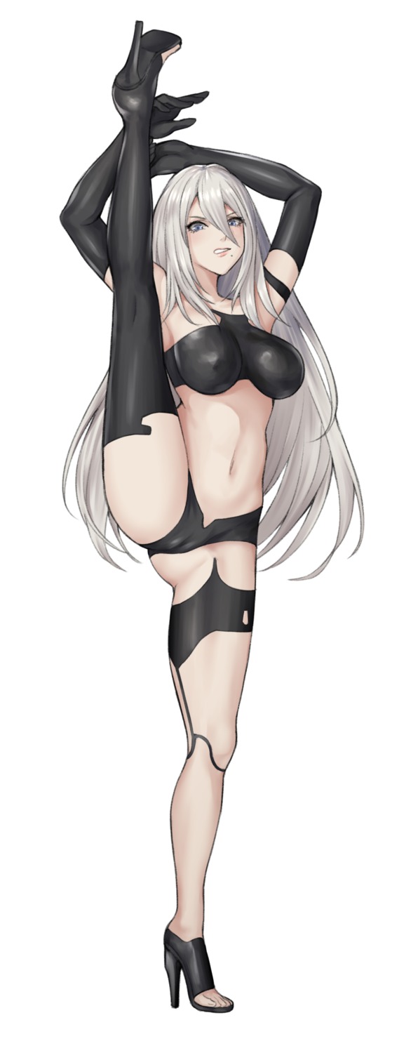 cameltoe erect_nipples heels mecha_musume nier nier_automata tagme thighhighs yorha_type_a_no.2