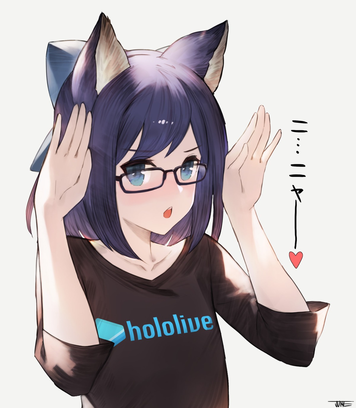 animal_ears hololive jun_wei megane yuujin_a_(hololive)