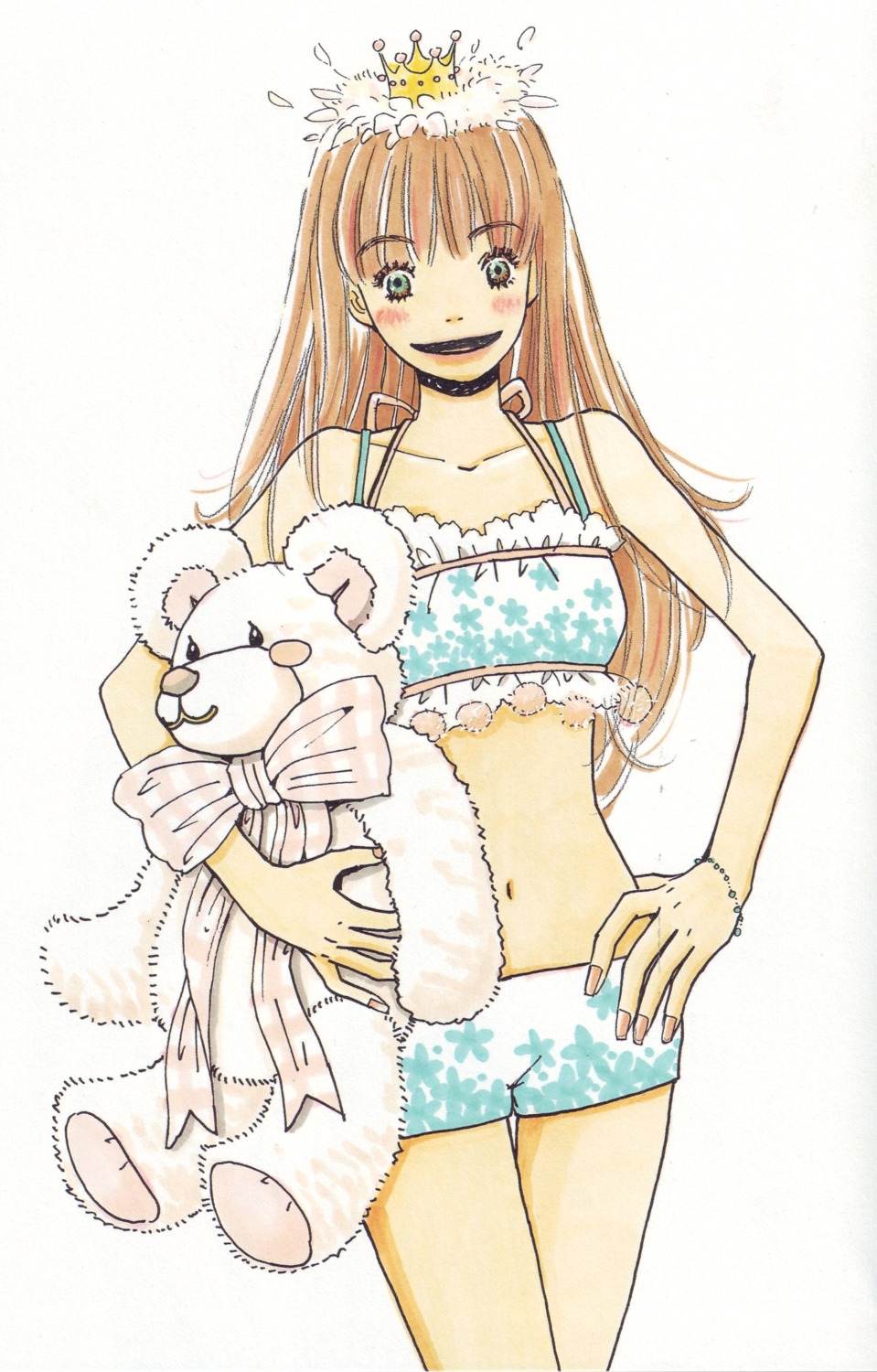 bikini honey_and_clover swimsuits umino_chica yamada_ayumi