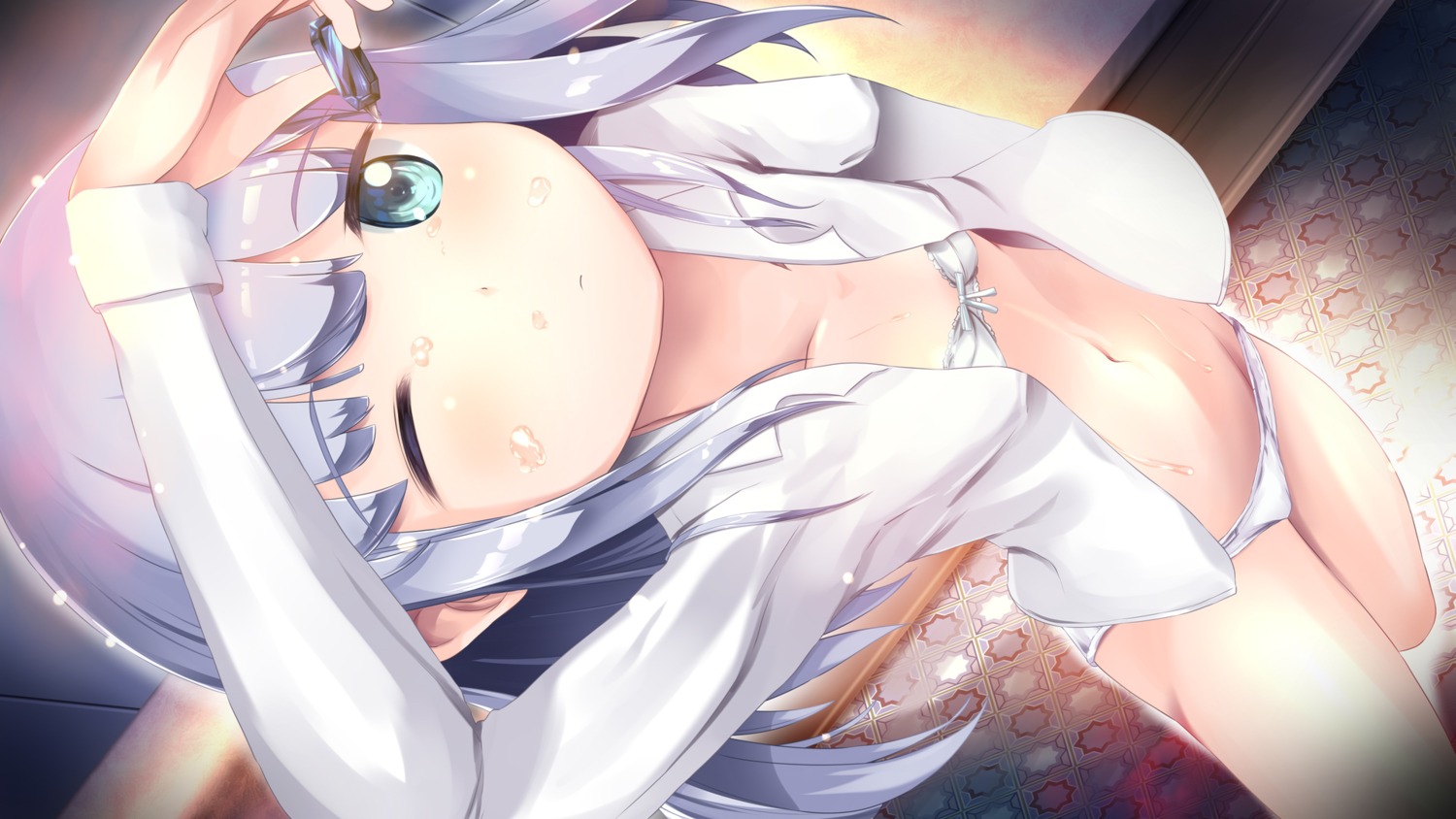 aharen-san_wa_hakarenai aharen_reina bra dress_shirt gc3 loli open_shirt pantsu wallpaper