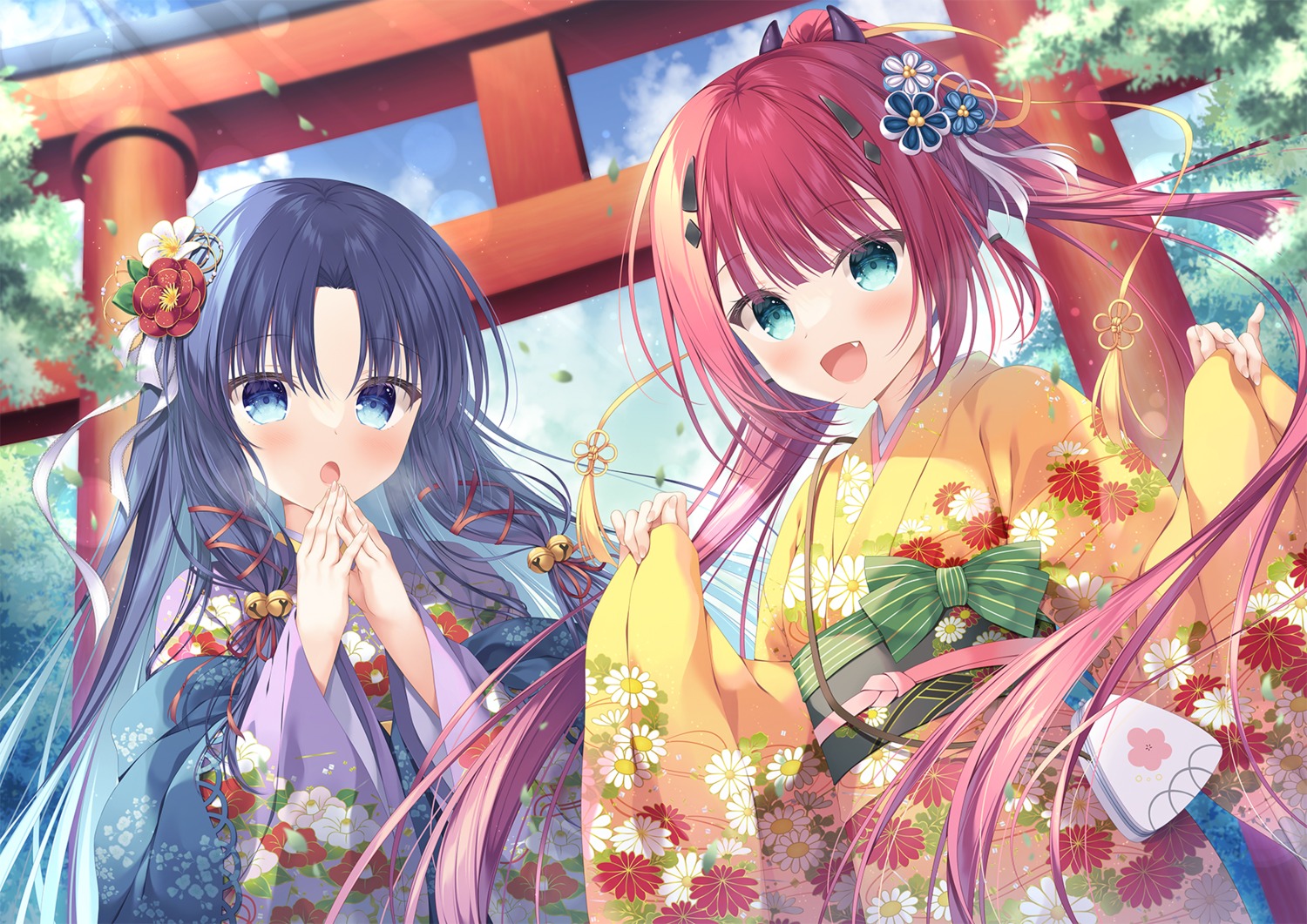 air crossover kamiyama_shiki kannabi_no_mikoto key kimono summer_pockets takano_yuki